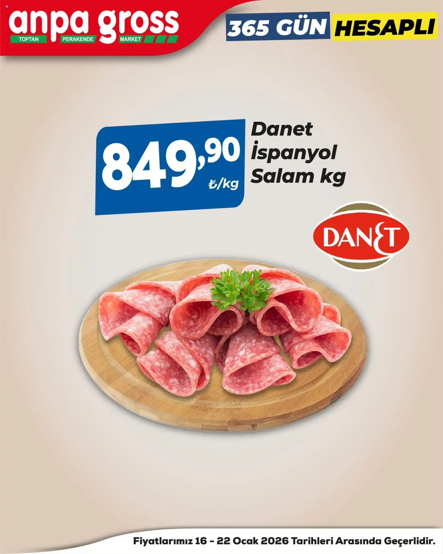 Anpa Gross Katalog - 16.01.2026 tarihinden itibaren geçerlidir | Sayfa: 4 | Ürünler: Salam, Ocak