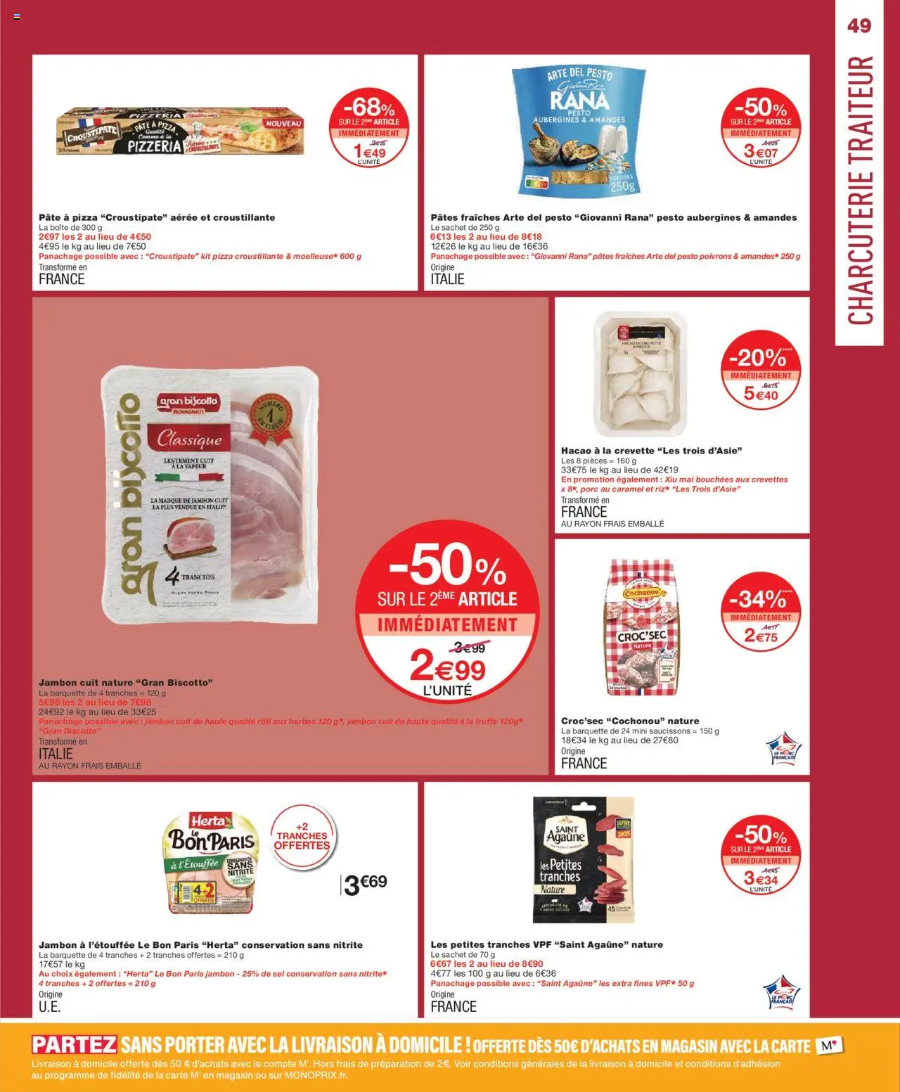 {H1} | Page: 49 | Produits: Pâte à pizza, Pâtes fraîches, Pizza, Pâtes