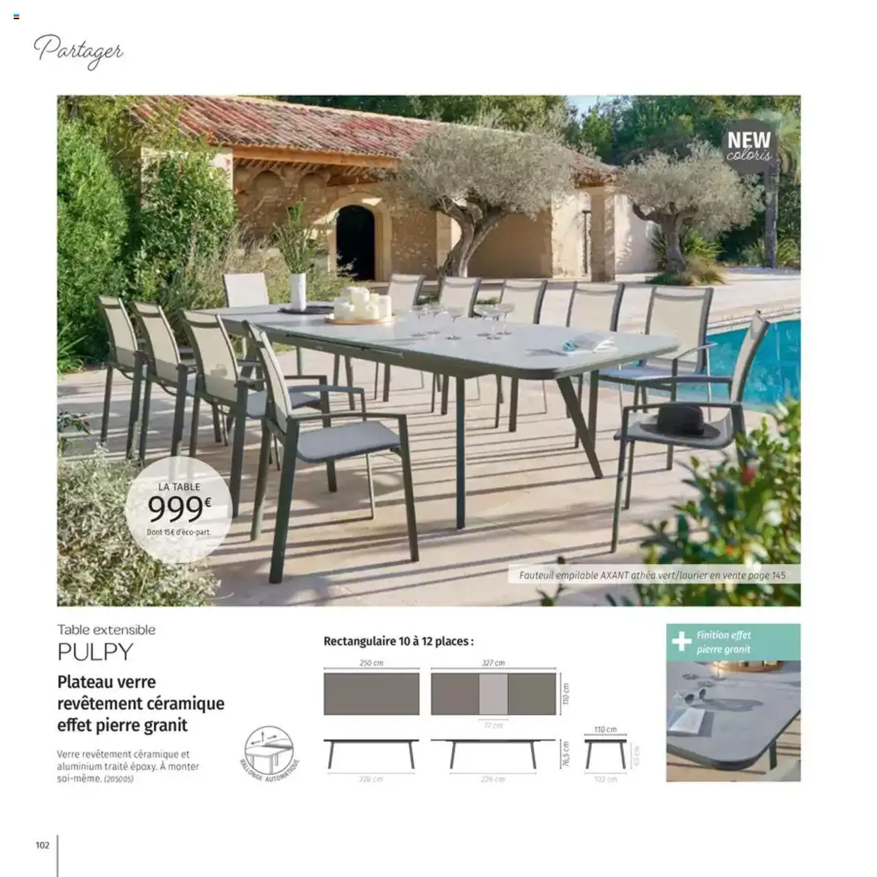  | Page: 102 | Produits: Plateau, Table extensible, Fauteuil, Table