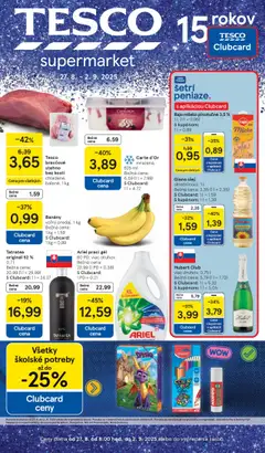 Tesco Supermarket - leták - náhľad platný od 27.08.2025