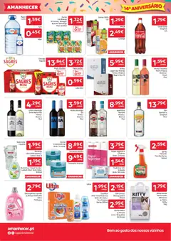 Pré-visualização Amanhecer folheto válido de 23.10.2025 | Página: 4 | Produtos: Agua, Banana, Sumo, Vinho