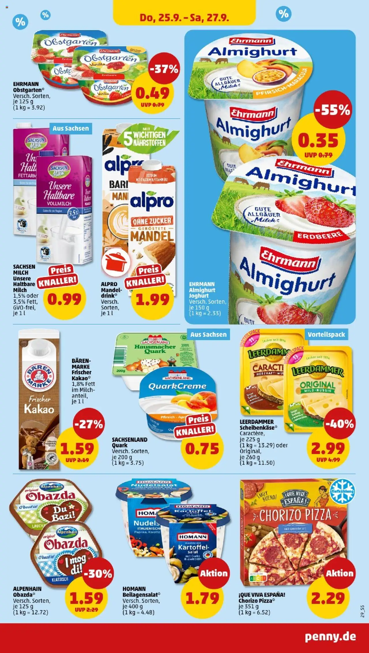 Penny - Sachsen  – gültig ab 22.09.2025 | Seite: 31 | Produkte: Joghurt, Leerdammer, Alpro, Karotte