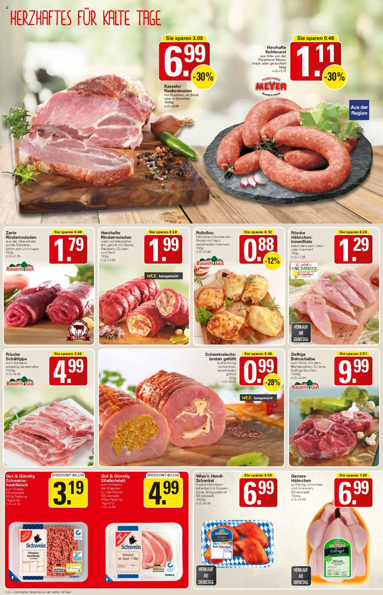 WEZ Prospekt – gültig ab 22.09.2025 | Seite: 6 | Produkte: Hahnchen, Fleisch, Gurken, Hackfleisch