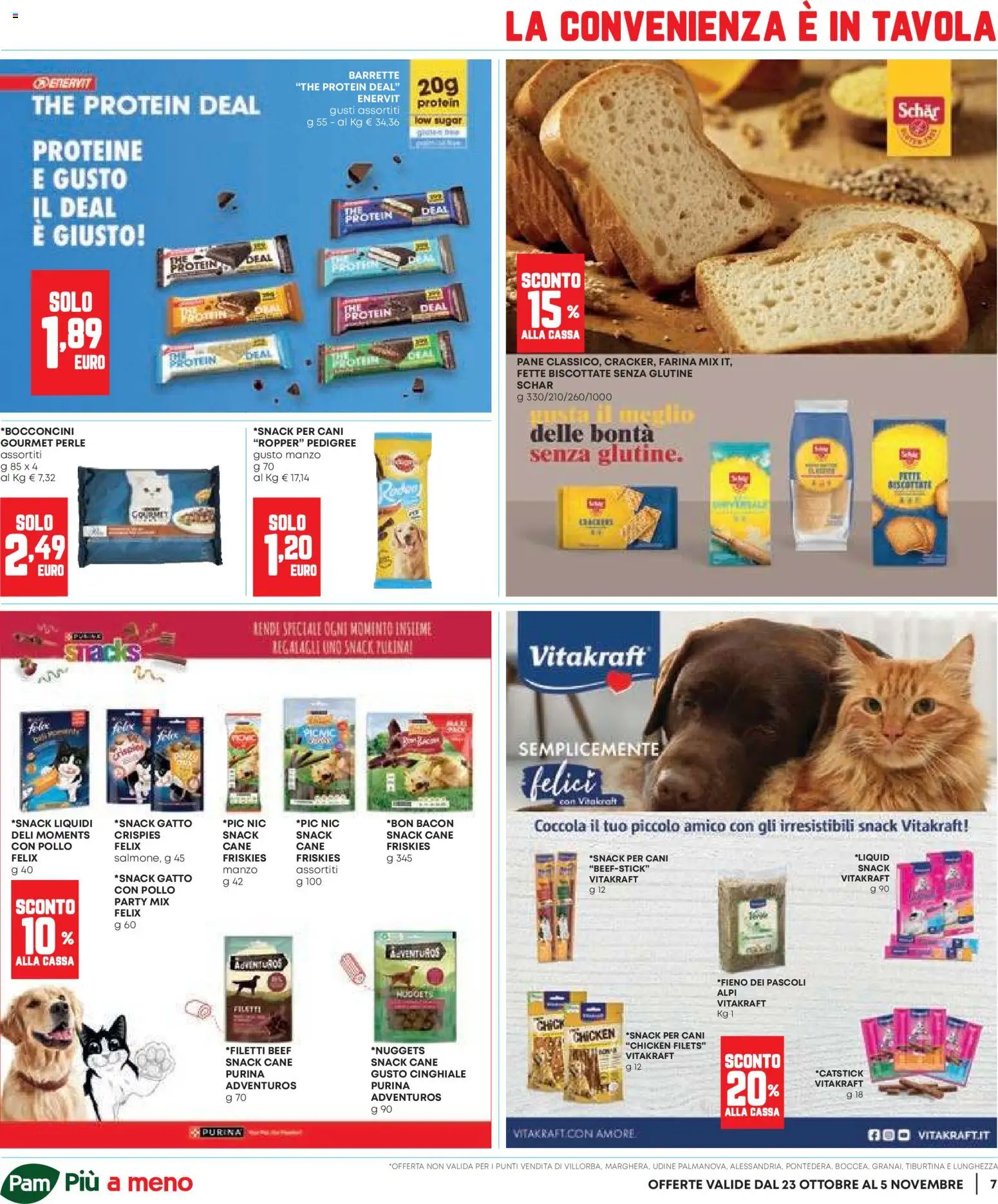 Volantino Panorama del 23.10.2025 | Pagina: 7 | Prodotti: Pane, Farina, The, Fette biscottate
