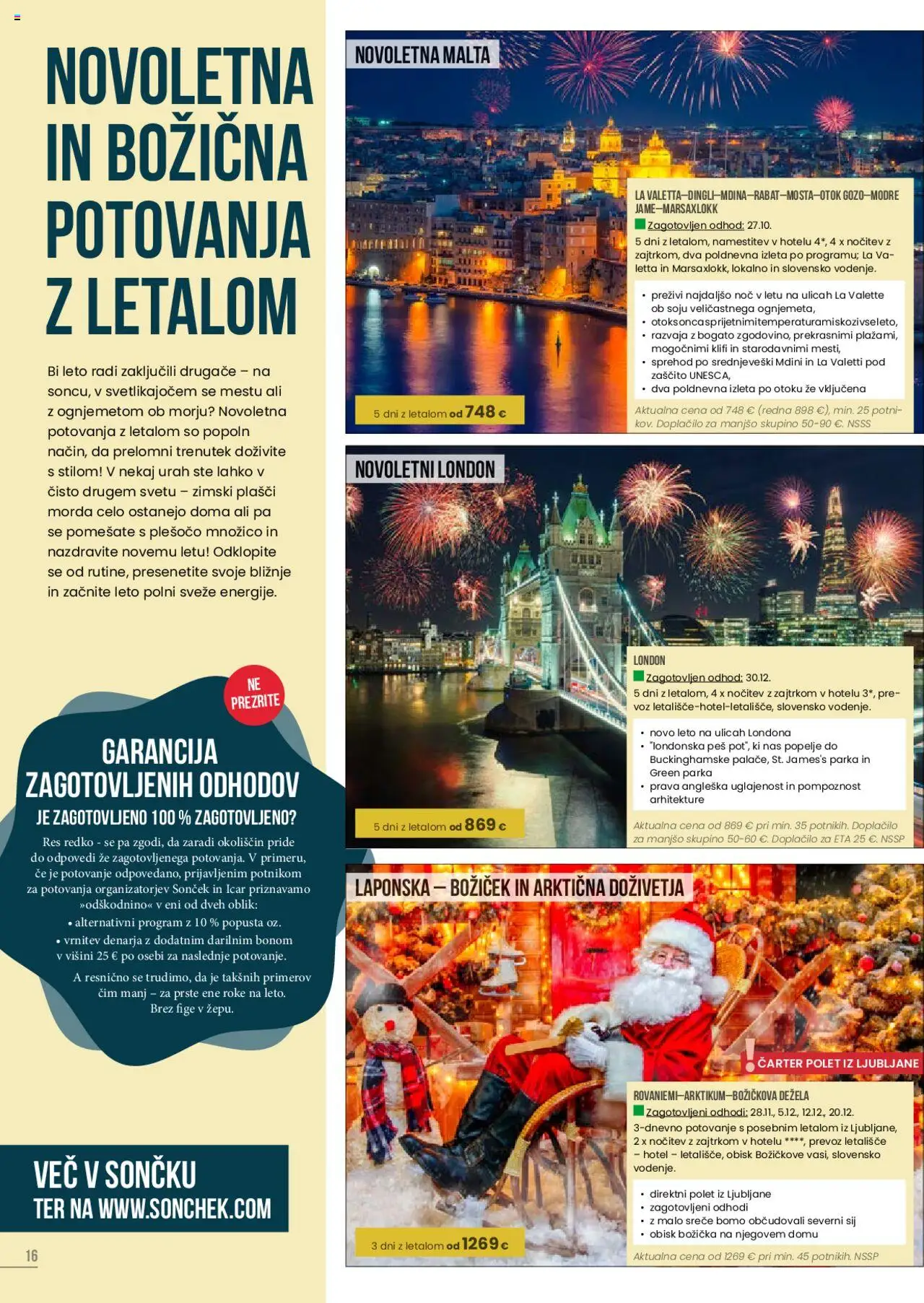 Sonček katalog potovanja │ velja od 19.06.2025 | Stran: 16