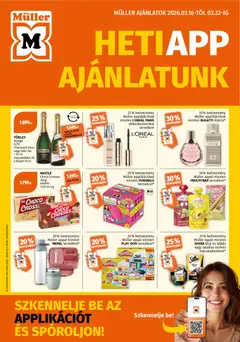 Müller akciós újság - amely érvényes a következő dátumtól: 16.03.2026