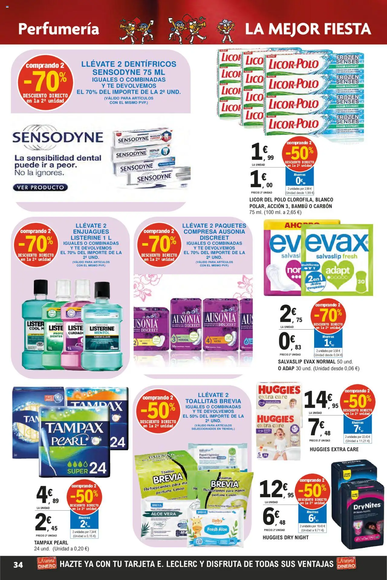 E.Leclerc - Descubre la Calidad y Frescura  │ válido desde el 18.06.2025 | Página: 34 | Productos: Perfume, Licor, Papel higienico, Té