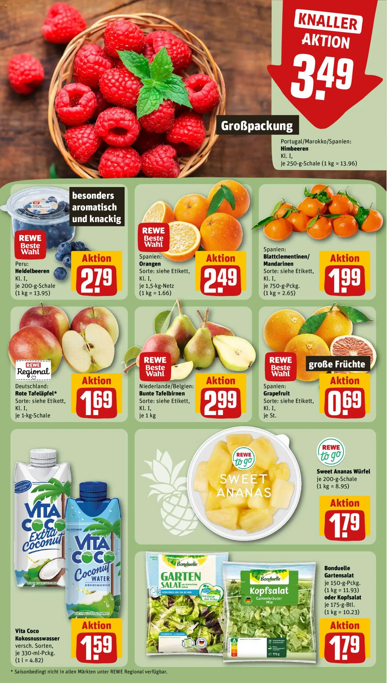 Rewe ihr Kaufpark Prospekt 	 – gültig ab 29.12.2025 | Seite: 6 | Produkte: Mandarinen, Orangen, Ananas, Heidelbeeren