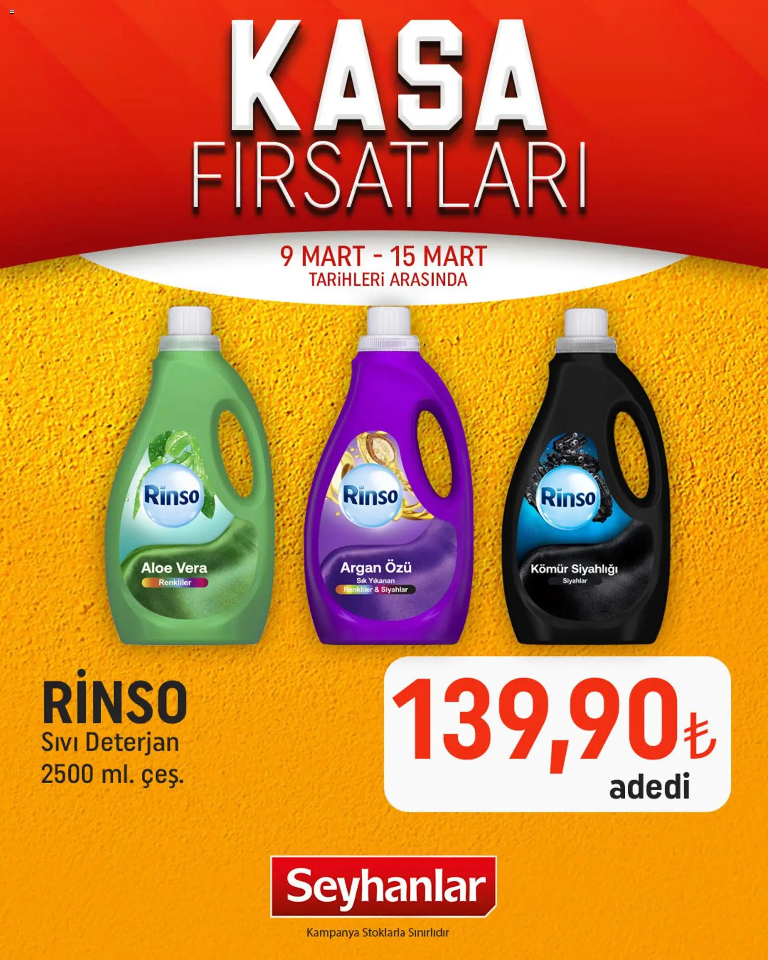 Seyhanlar Market - Katalog Kasa Fırsatları - 09.03.2026 tarihinden itibaren geçerlidir | Sayfa: 3 | Ürünler: Deterjan, Kasa