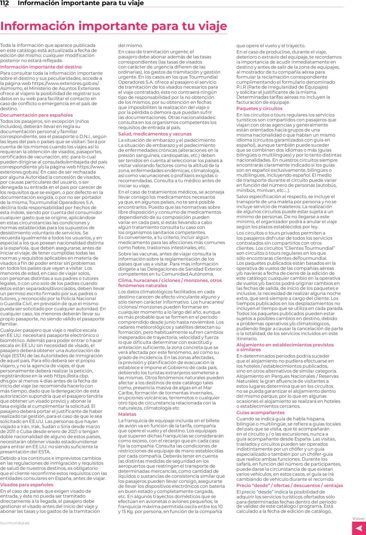 Viajes El Corte Inglés Africa y Oriente Medio │ válido desde el 01.01.2026 | Página: 112 | Productos: Maleta, Organizador, Té, Batería