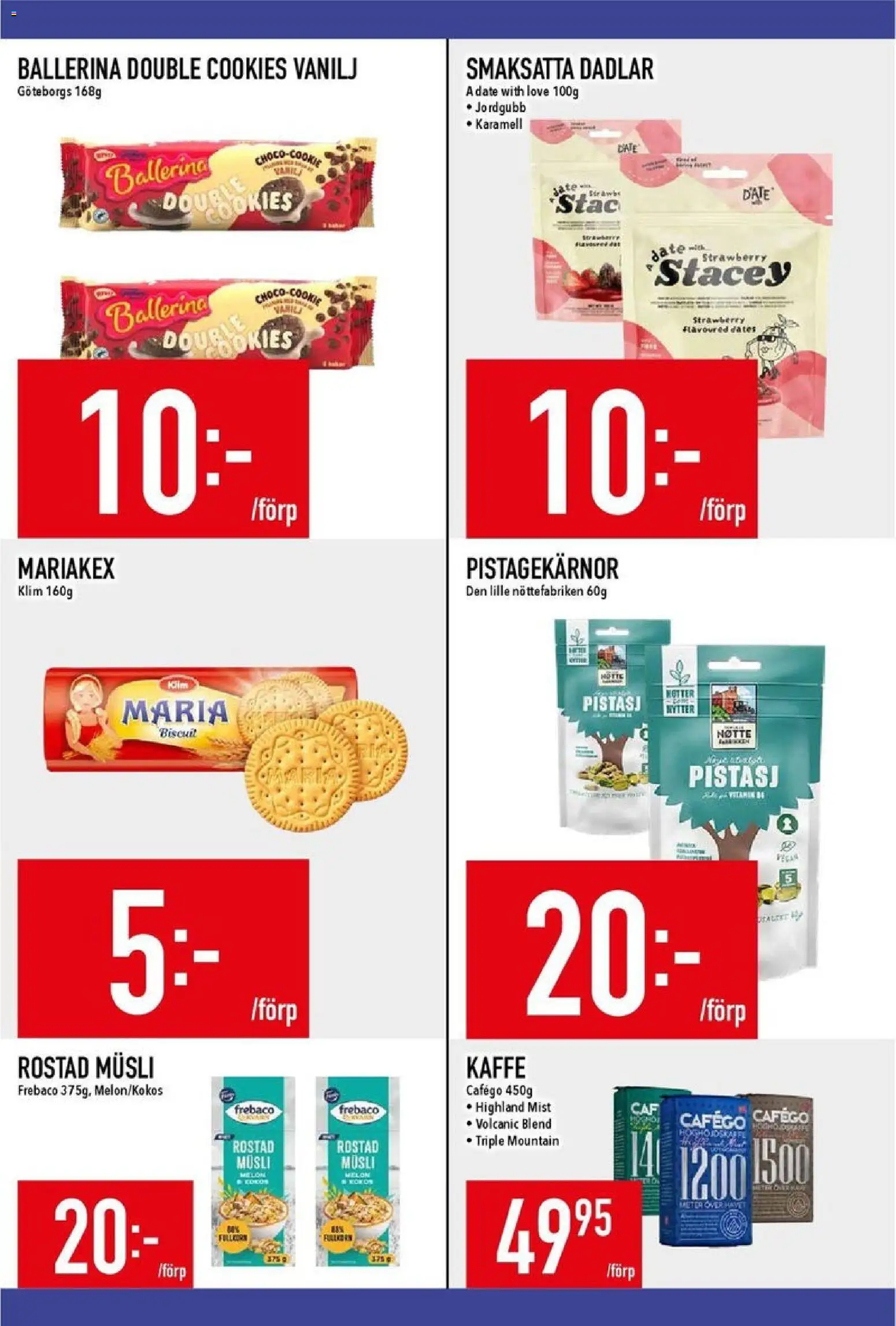 Matdax reklamblad aktuell från 24.11.2025 | Sida: 19 | Produkter: Musli, Ballerina, Kaffe, Nötter