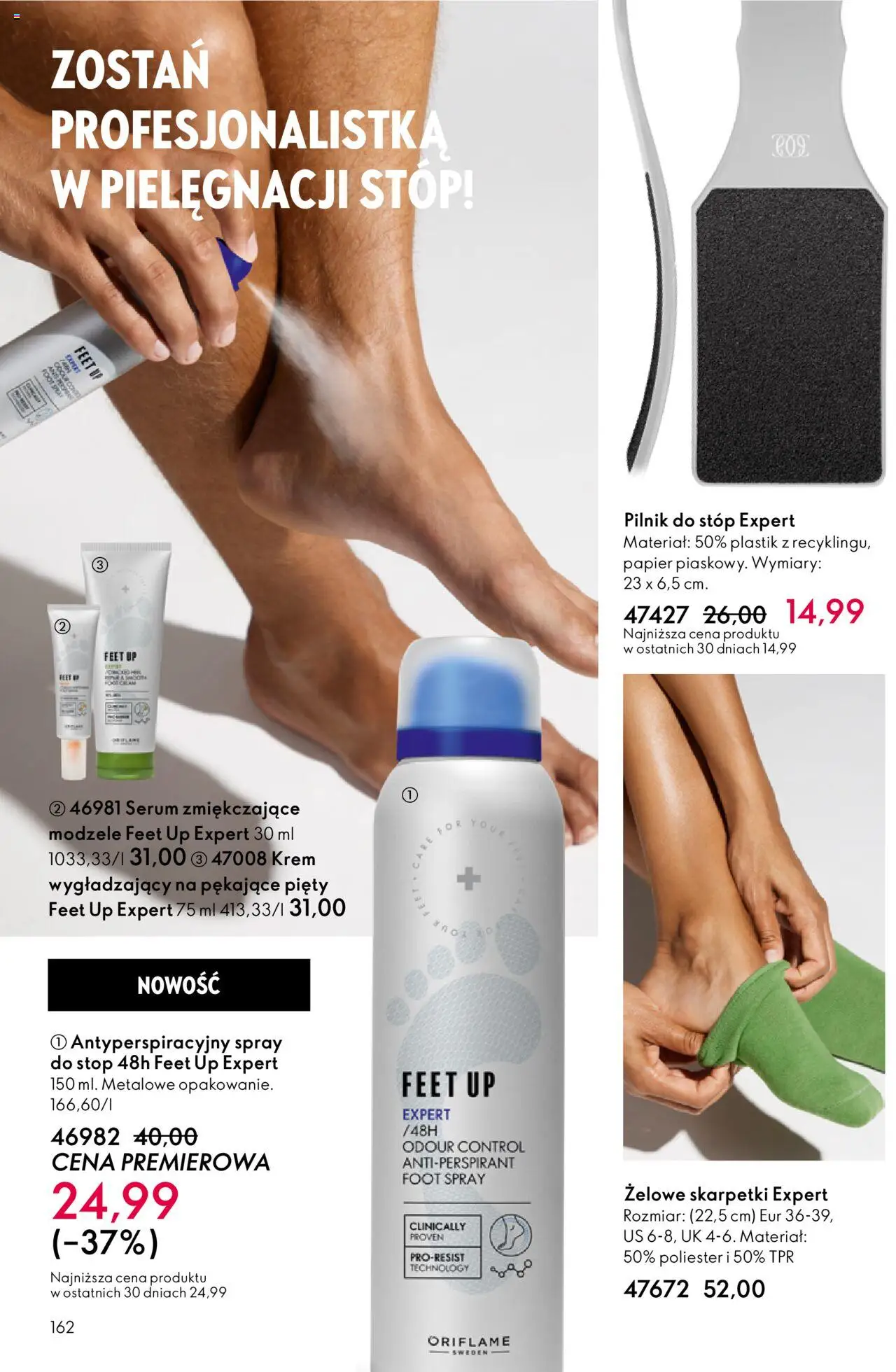 Oriflame Black Friday od 12.11.2025 | Strona: 162 | Produkty: Skarpetki, Krem, Spray do stóp