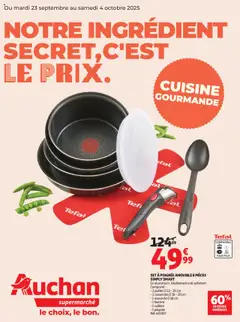 Auchan - Prévisualisation de Auchan - Notre ingrédient secret c'est le prix dans votre super valide à partir de 23.09.2025