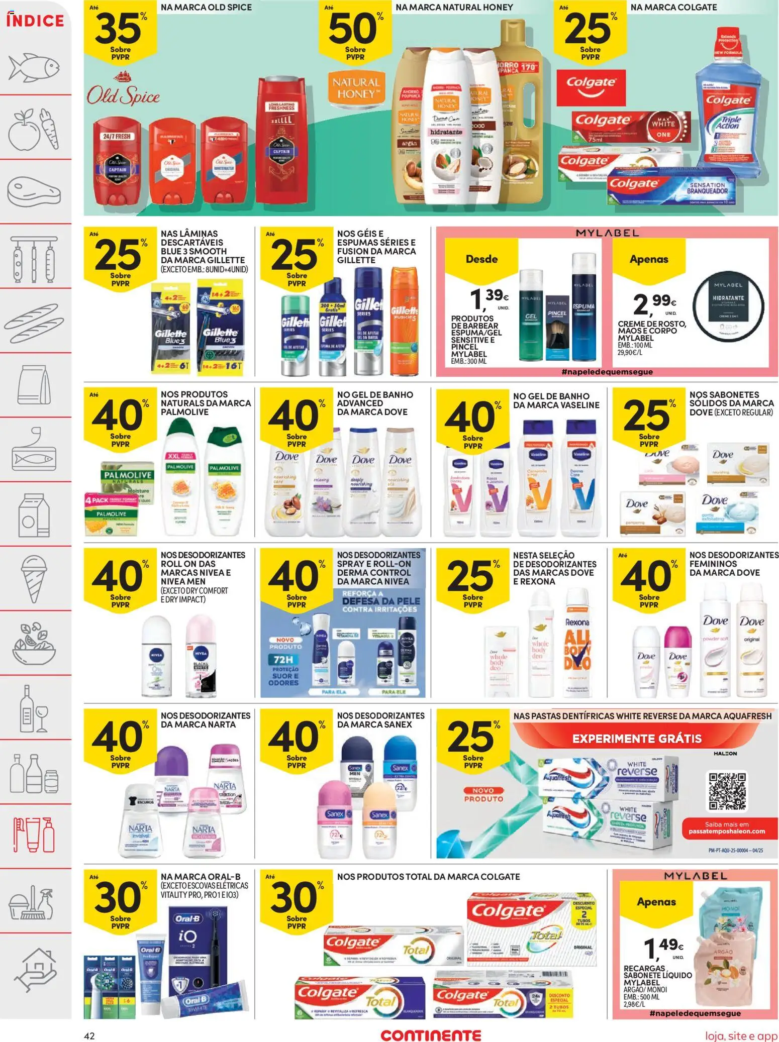 Continente folheto │ válido de 03.02.2026 | Página: 42 | Produtos: Sabonete líquido, Gel de banho, Banho, Creme