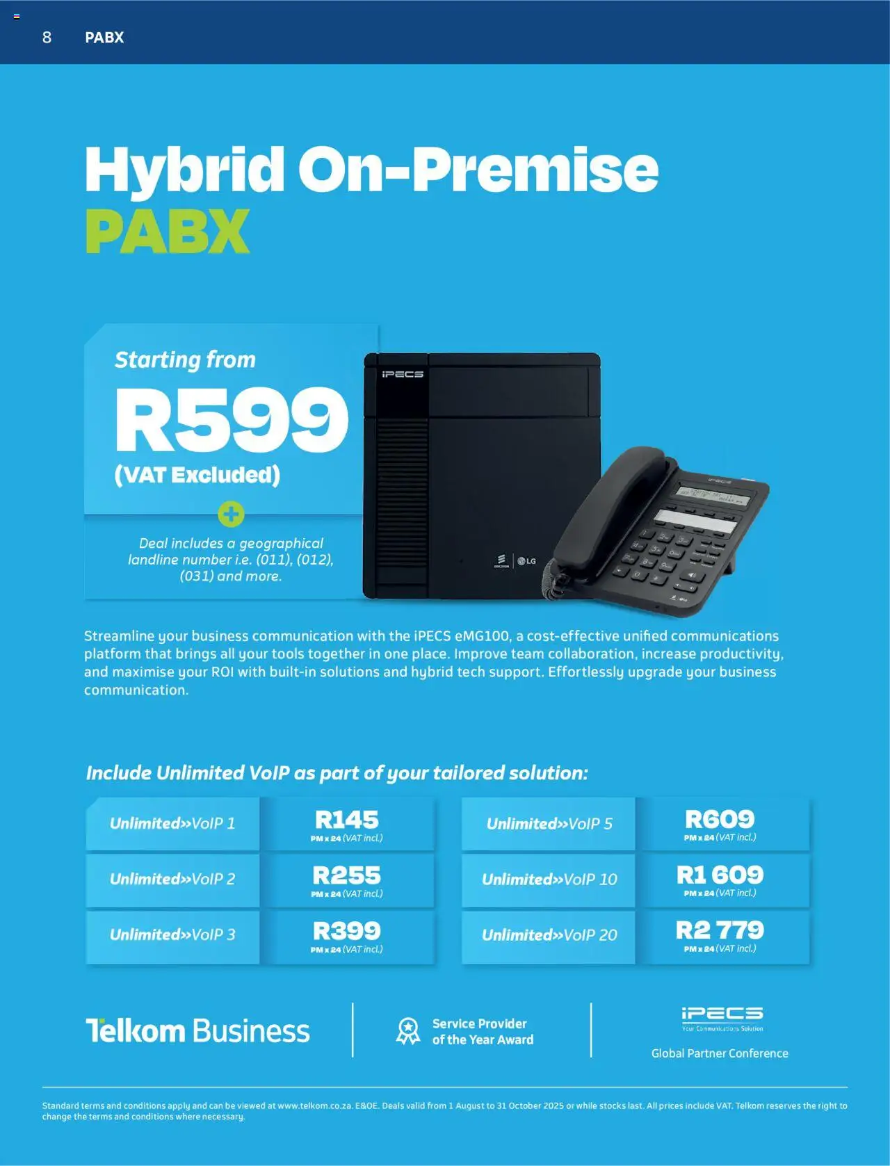 New Telkom catalogue – valid from 01.08.2025 | Page: 8
