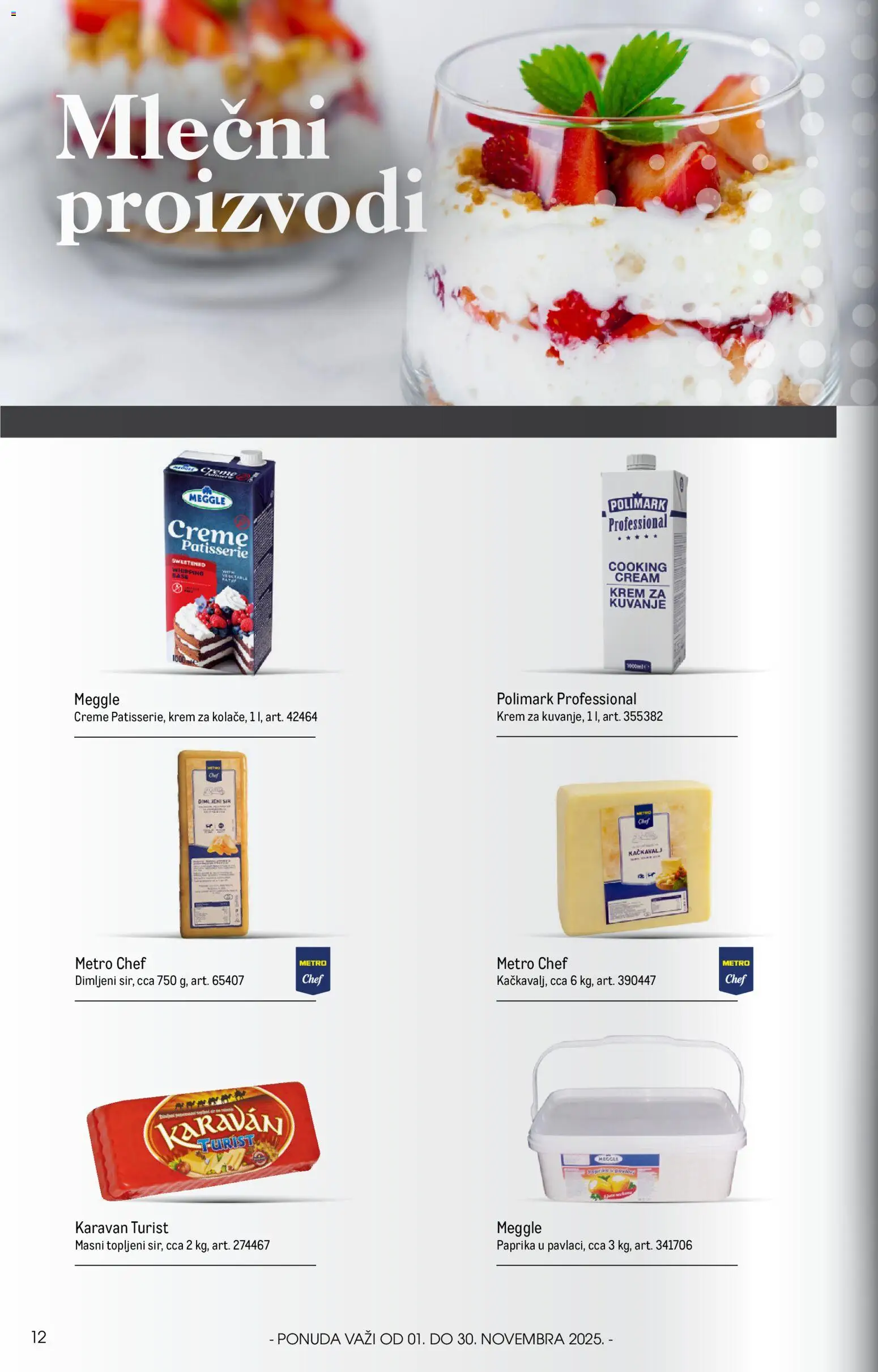 Metro katalog - važi od 01.11.2025 | Strana: 12 | Proizvode: Paprika, Sir