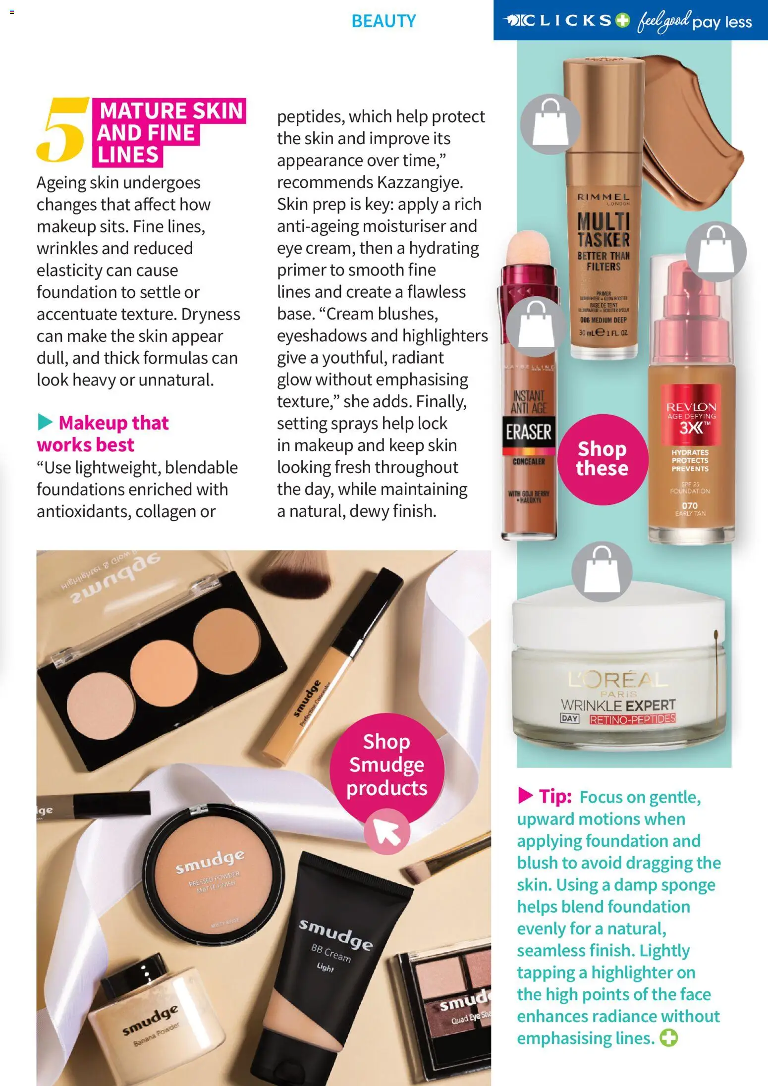New Clicks catalogue – valid from 01.04.2026 | Page: 39 | Products: BB cream, Blush, Eye shadow, Cream