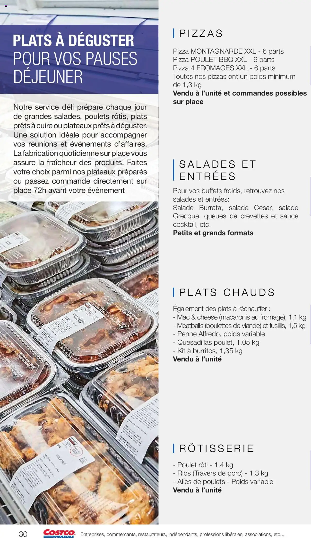  | Page: 30 | Produits: Salade, Poids, Viande, Ribs