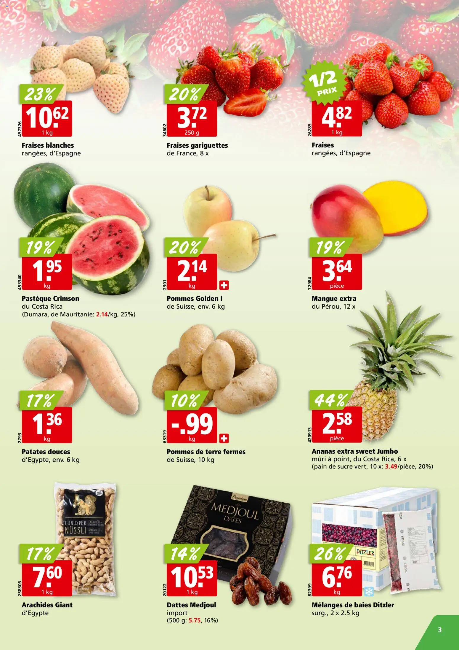 Aligro aktionen Chavannes, Matran, Genève, Sion – gültig ab 30.03.2026 | Seite: 3 | Produkte: Ananas