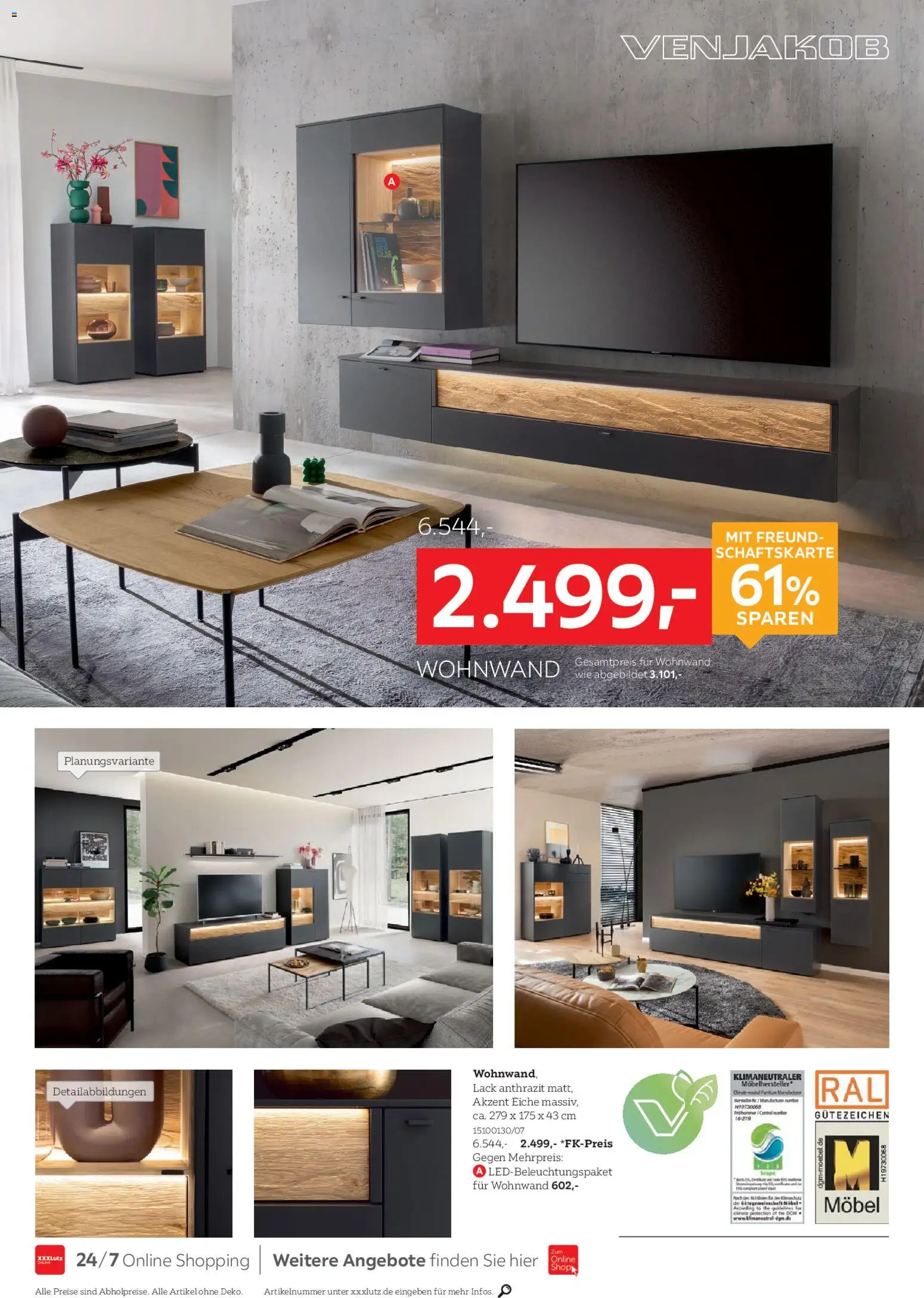 XXXL Lutz VENJAKOB Spezial – gültig ab 02.11.2025 | Seite: 6 | Produkte: Wohnwand