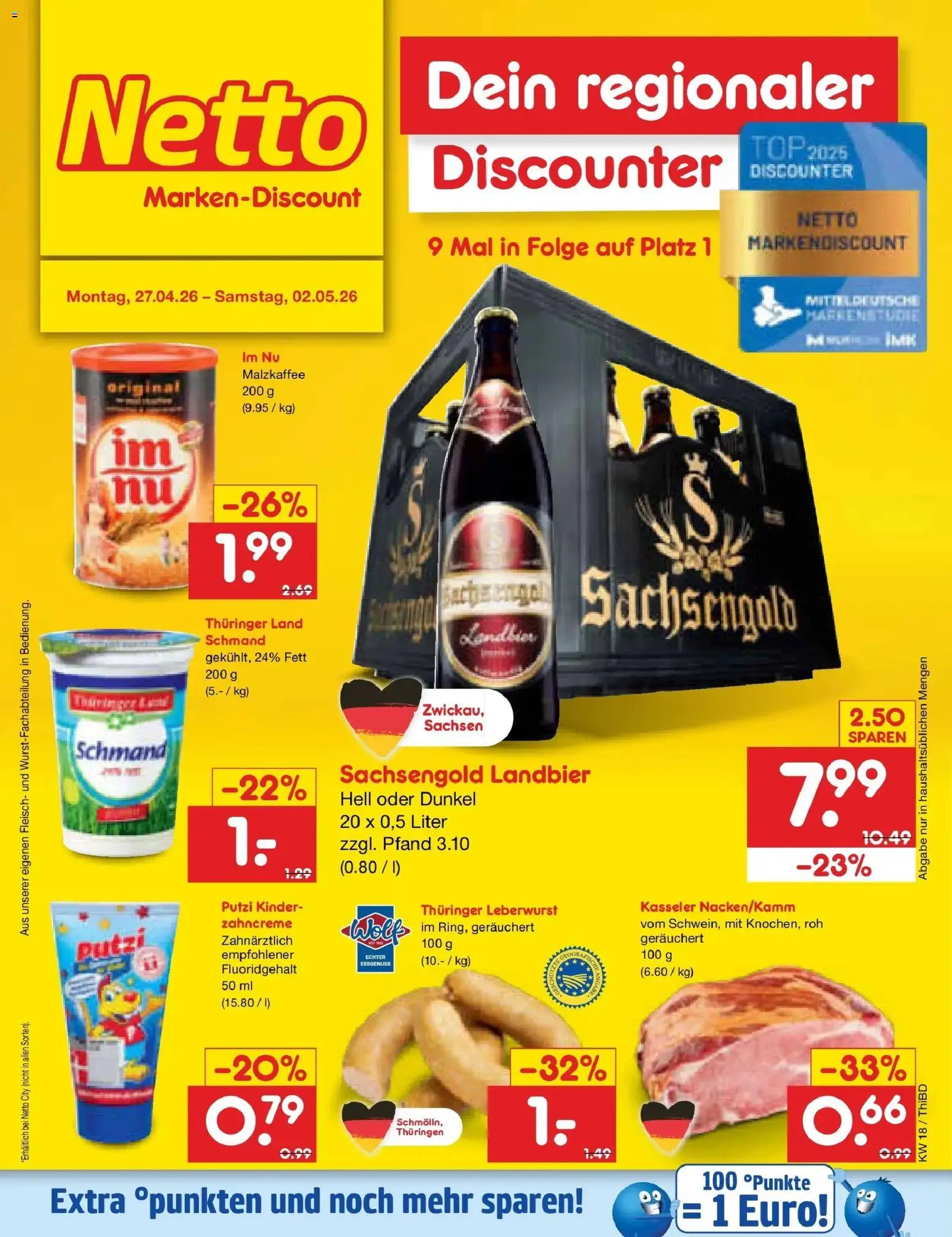 Netto Marken-Discount Prospekt Thiendorf	 – gültig ab 27.04.2026 | Seite: 32 | Produkte: Top, Fleisch