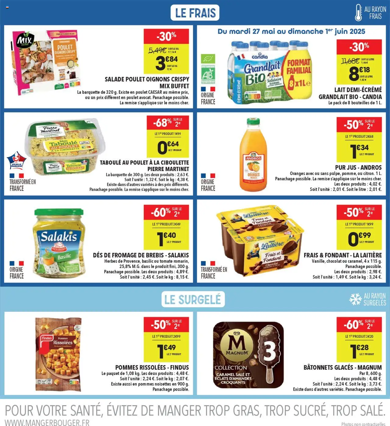  | Page: 5 | Produits: Buffet, Fromage, Chocolat, Jus