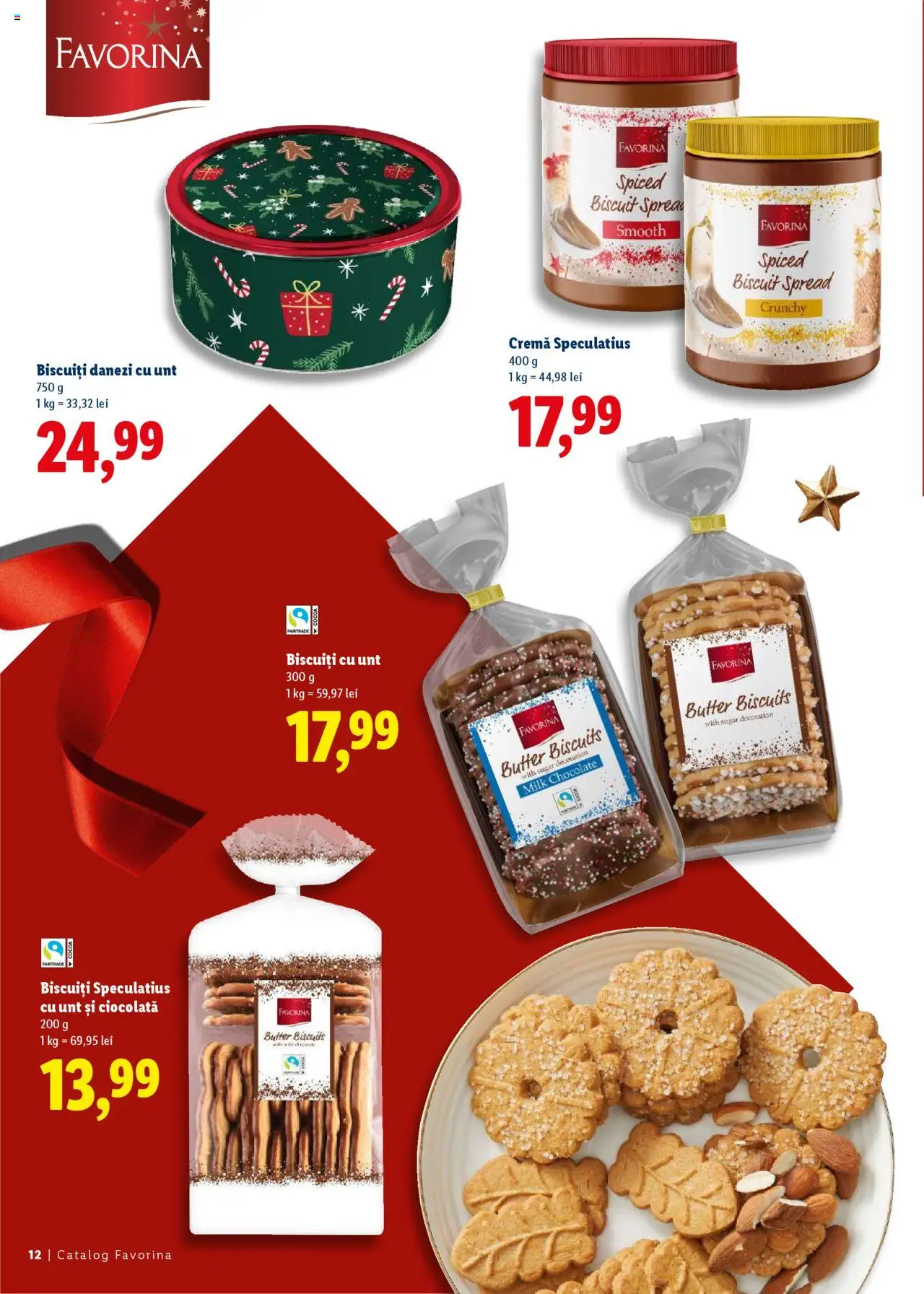 Noul catalog Lidl – valabil de la 16.10.2025 | Pagină: 12 | Produse: Unt, Cremă, Ciocolată, Biscuiți