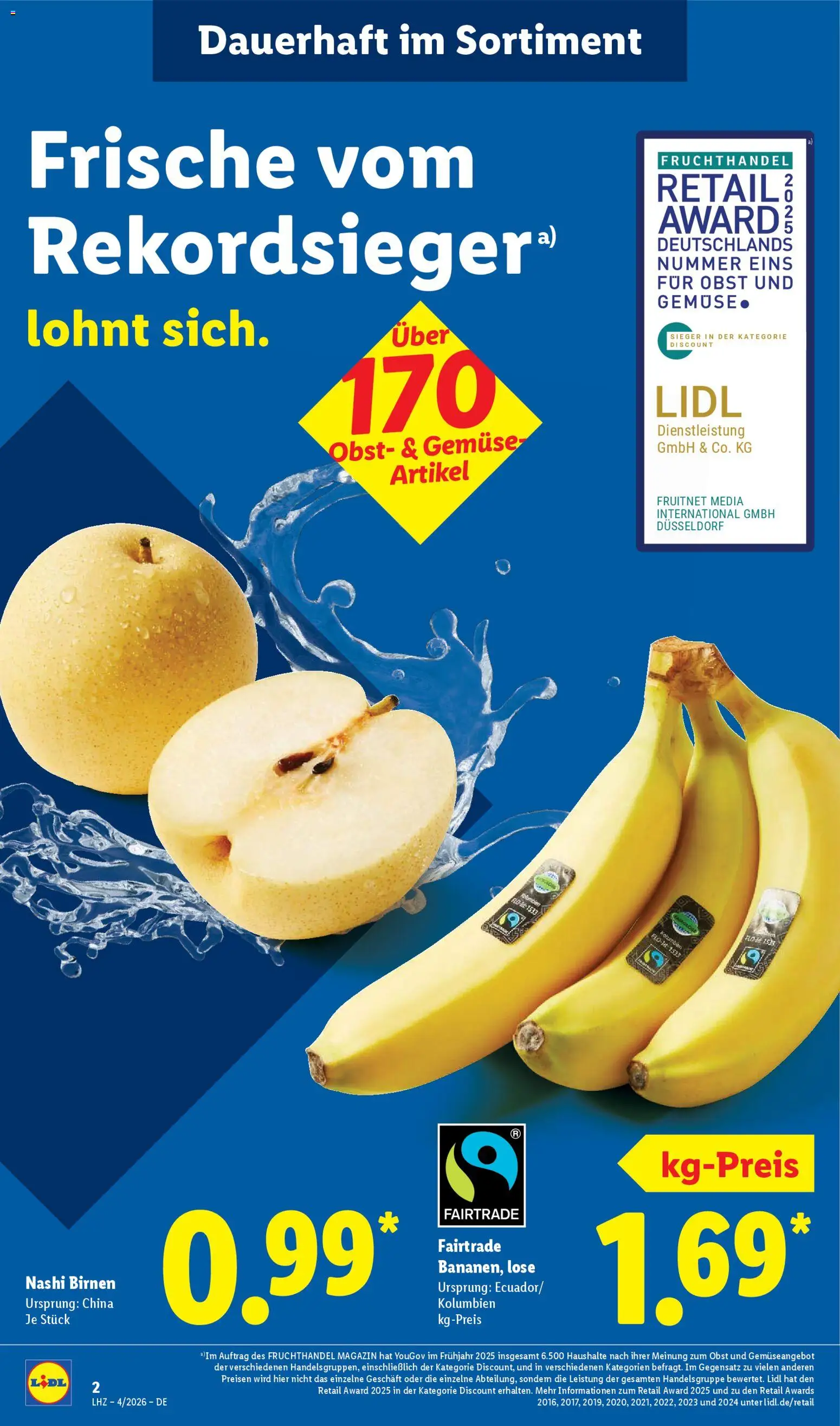 Lidl Prospekt Lüchow – gültig ab 19.01.2026 | Seite: 4 | Produkte: Gemüse, Obst