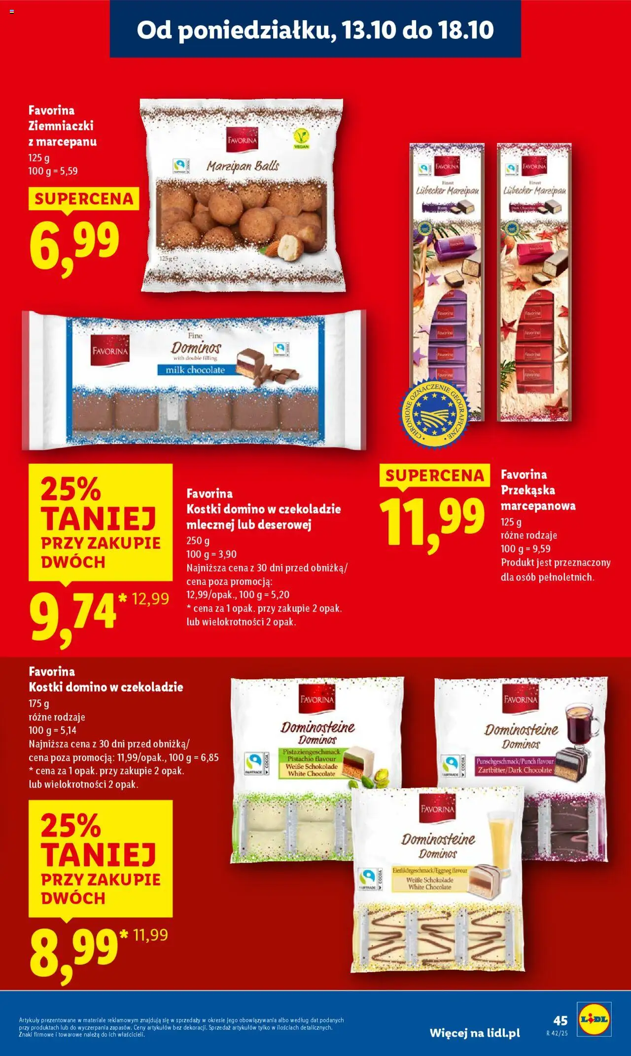Lidl Gazetka od 13.10.2025 | Strona: 45 | Produkty: Ziemniaczki