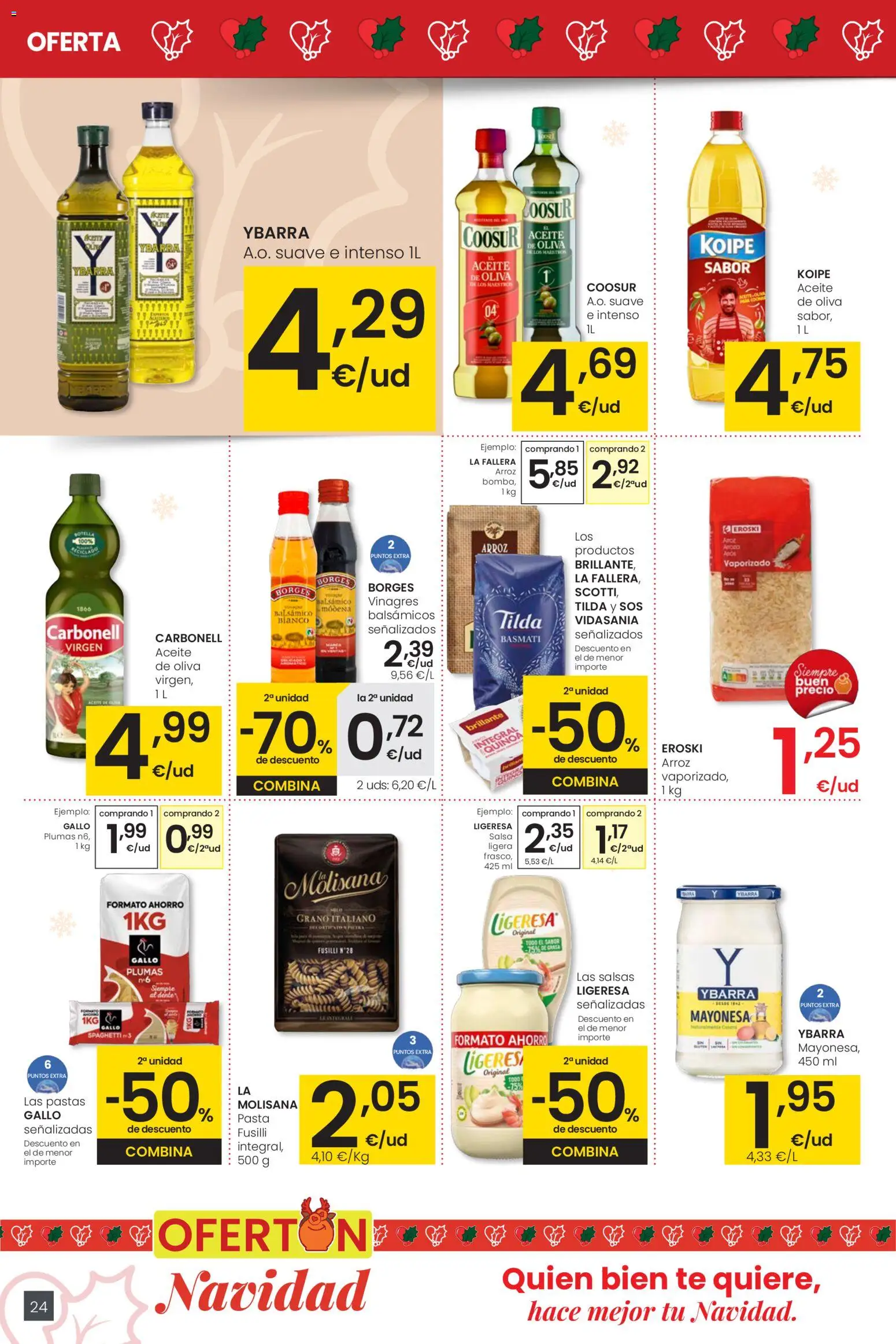 Eroski - Center │ válido desde el 18.12.2025 | Página: 24 | Productos: Aceite, Arroz, Pasta, Té