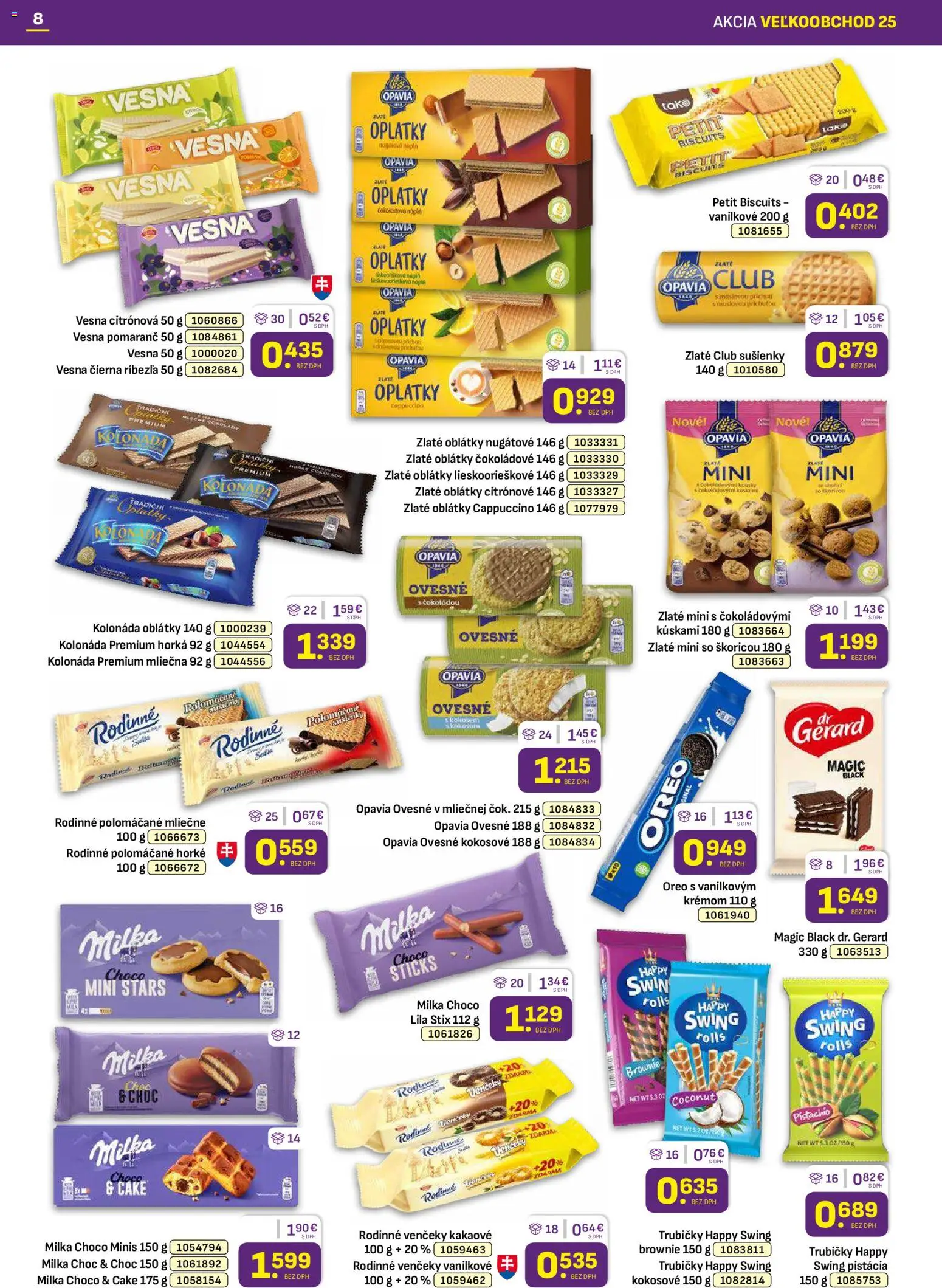 Nové Libex akcie – leták je platný od 15.12.2025 | Strana: 8 | Produkty: Milka