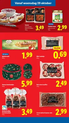 Carrot walnut & pecan cake, 360 g - Voorbeeld van een folder van Lidl, geldig van 27.10.2025 | Pagina: 26 | Producten: Muffins, Muffin, Rozijnen, Cake