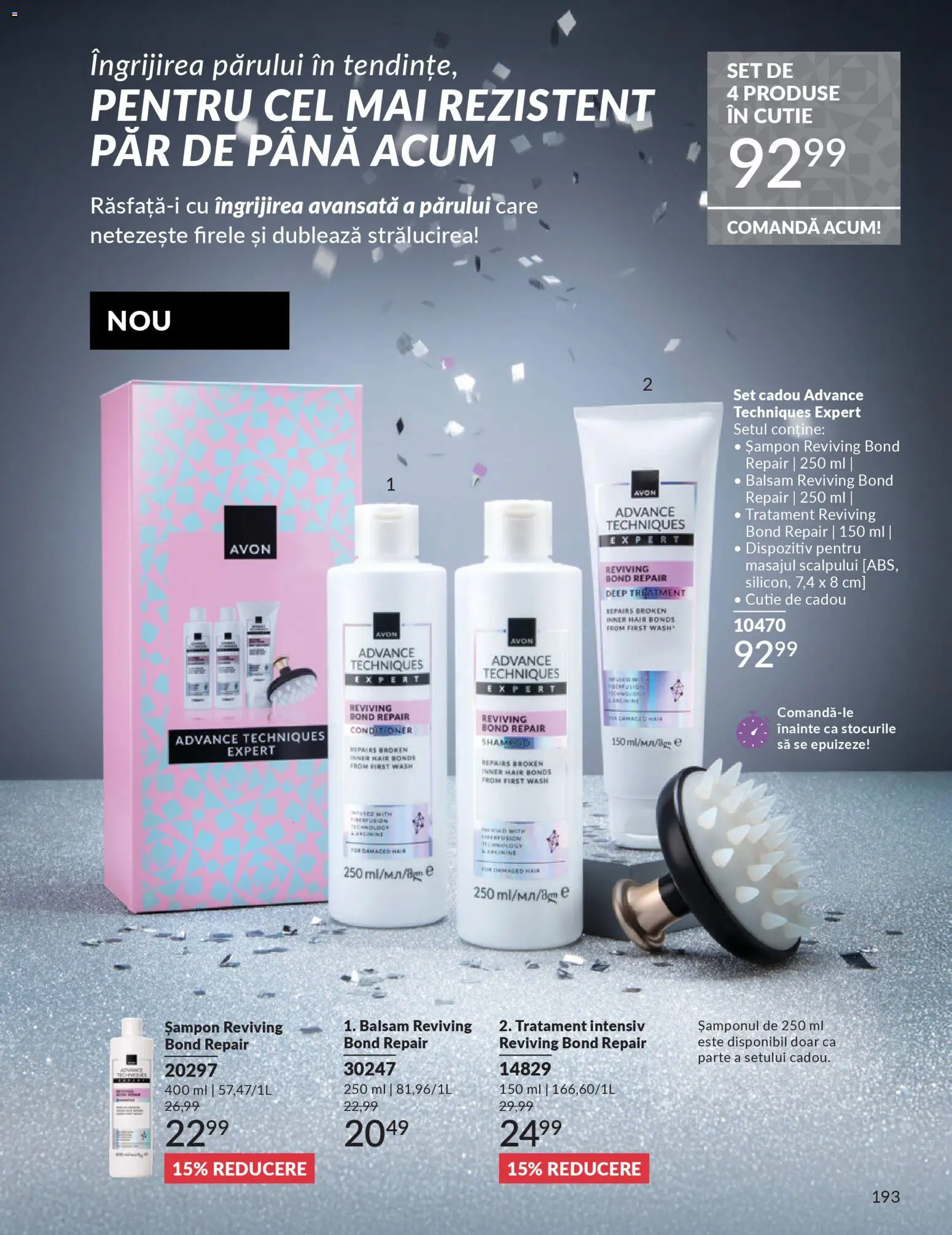 Noul catalog Avon – valabil de la 01.12.2025 | Pagină: 193 | Produse: Cutie, Șampon, Balsam