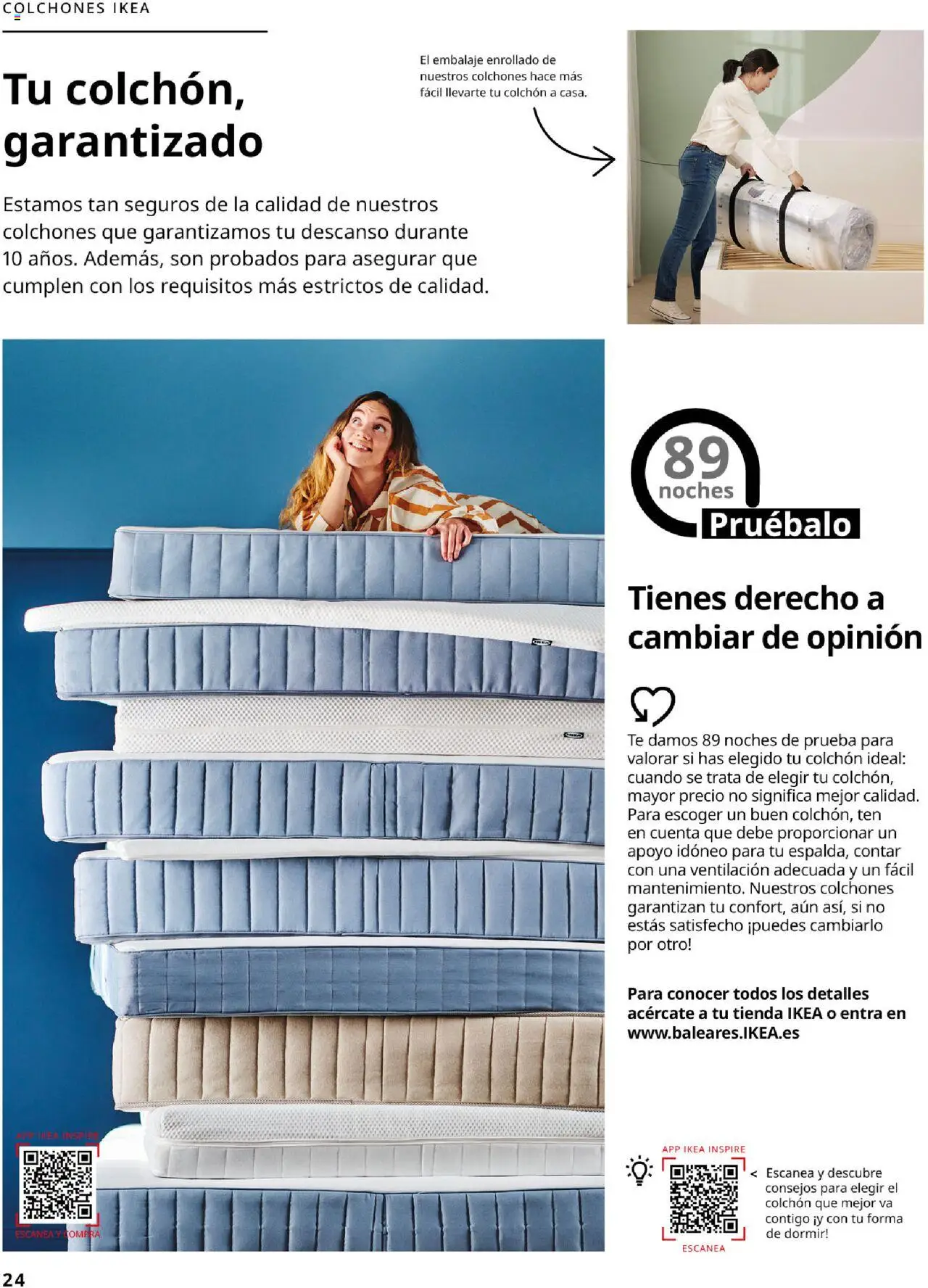 Catálogo IKEA Dormitorios │ válido desde el 04.02.2025 | Página: 24 | Productos: Té, Colchon