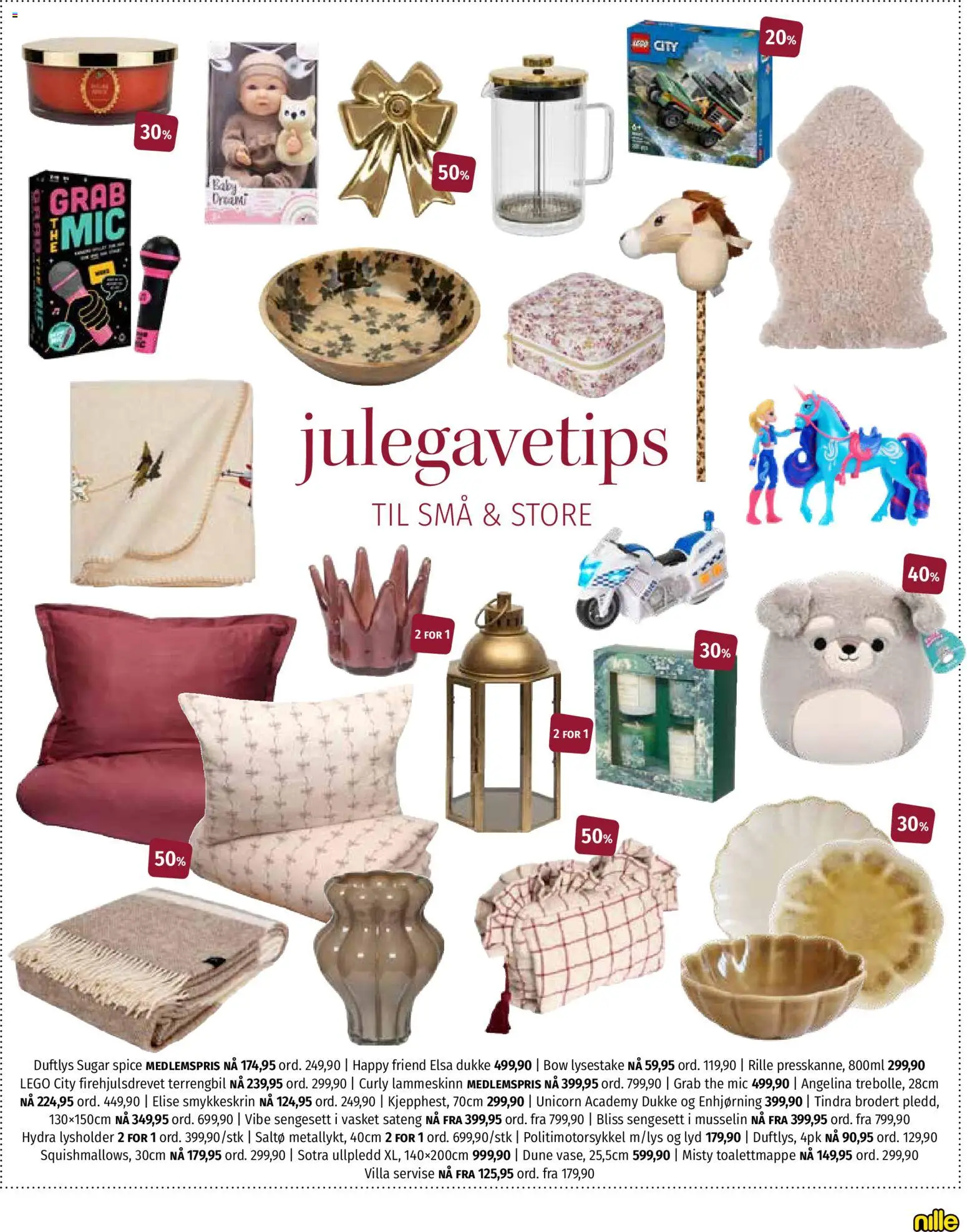 {H1} | Side: 7 | Produkter: Lyd, Toalettmappe, Суміш дитяча, Duftlys