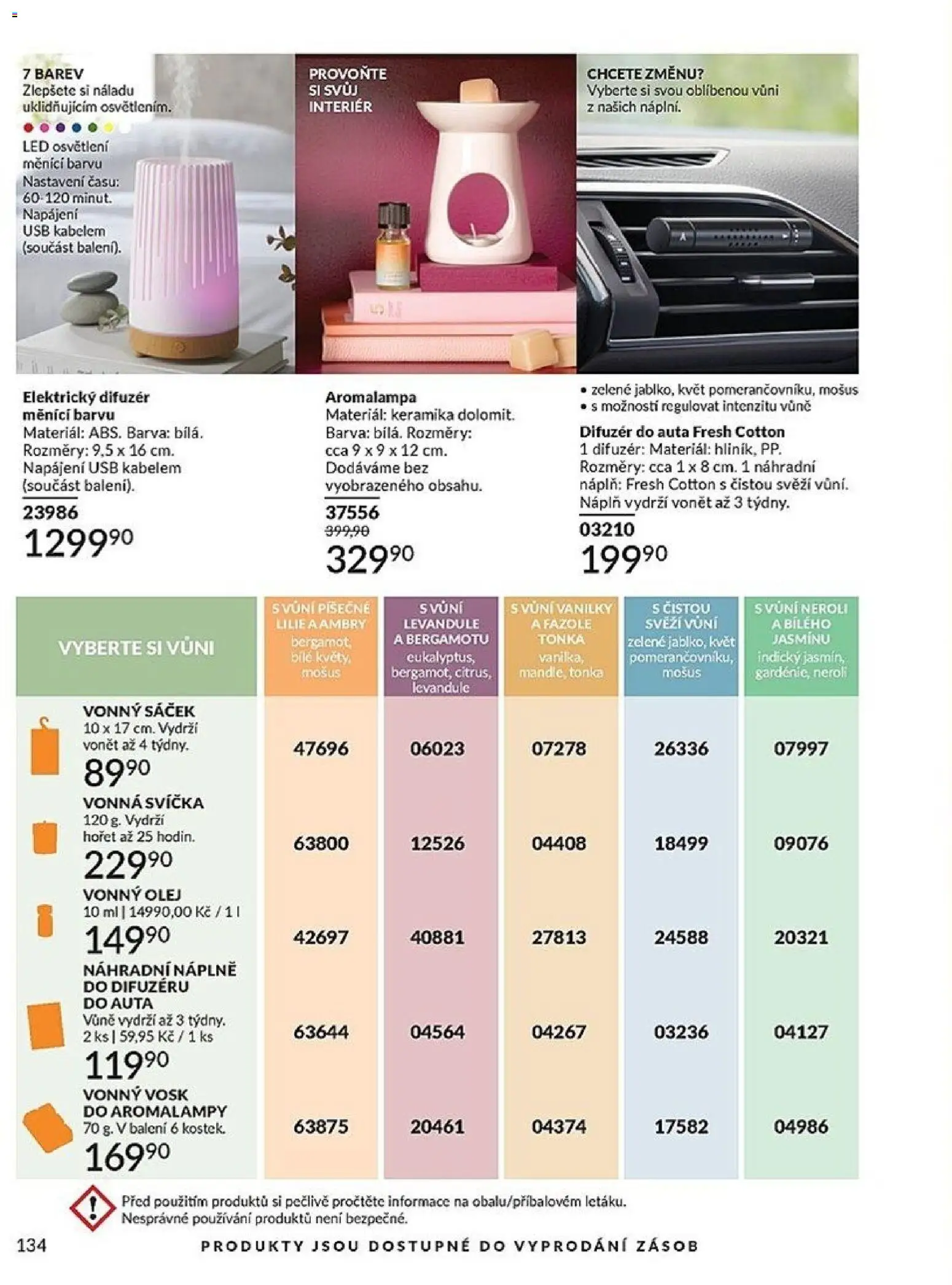 Avon katalog 3/2026 od 01.03.2026 | Strana: 134 | Produkty: Difuzér, Aromalampa, Fazole, Sáček