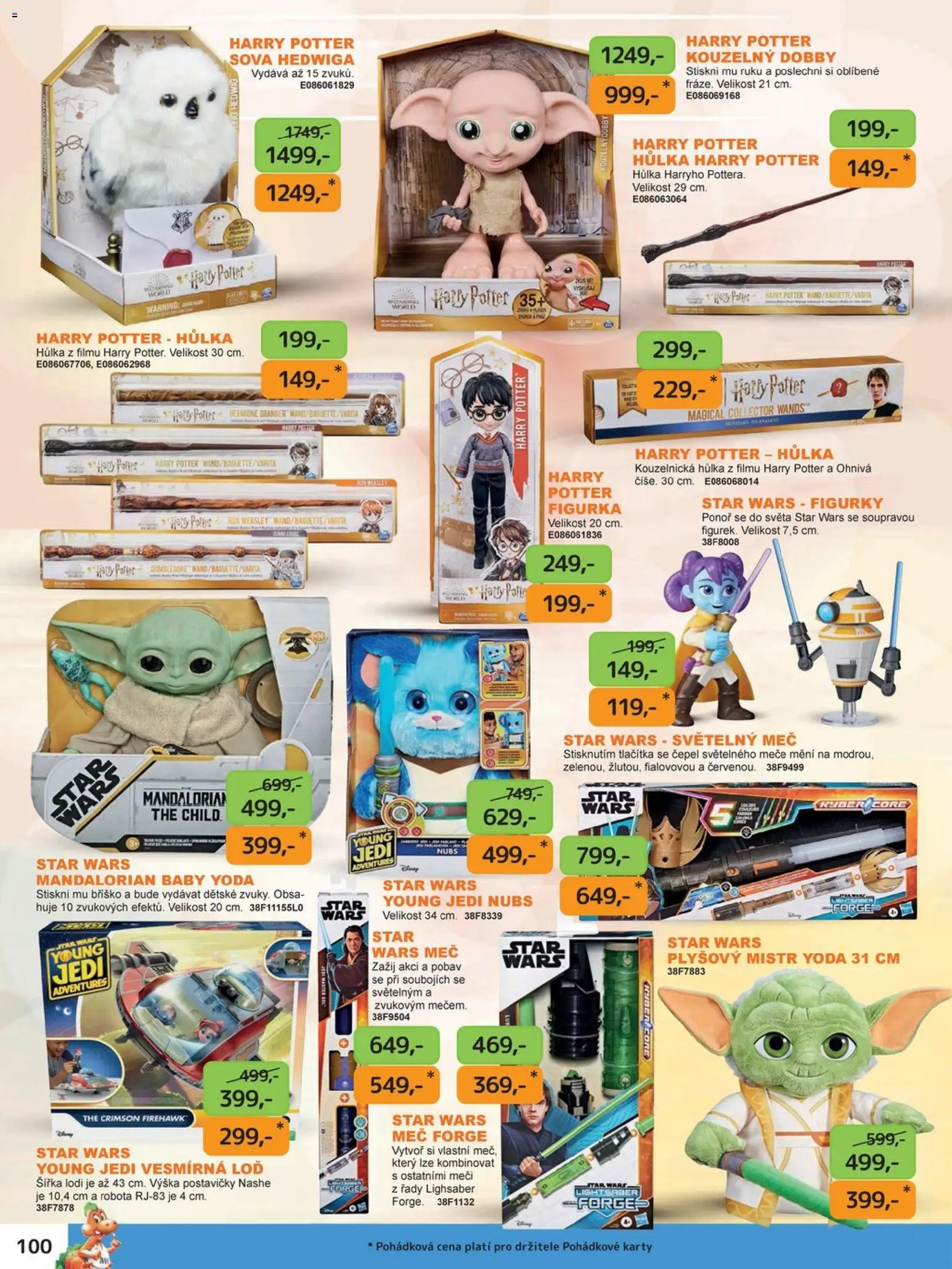 Dráčik leták od 03.10.2025 | Strana: 112 | Produkty: Sova, Figurky, Harry Potter, Karty