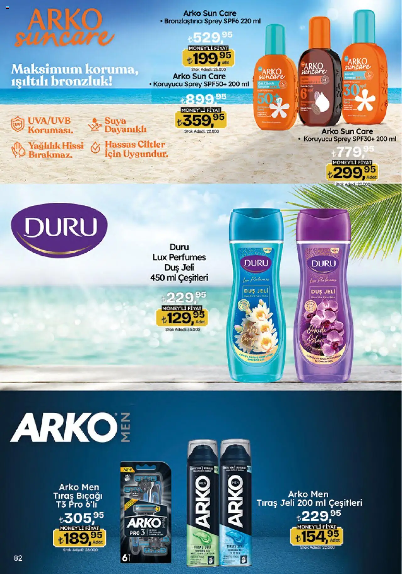 Migros Katalog - Migroskop - 07.08.2025 tarihinden itibaren geçerlidir | Sayfa: 82 | Ürünler: Duş, Duş jeli, Bronzlaştırıcı, Cin