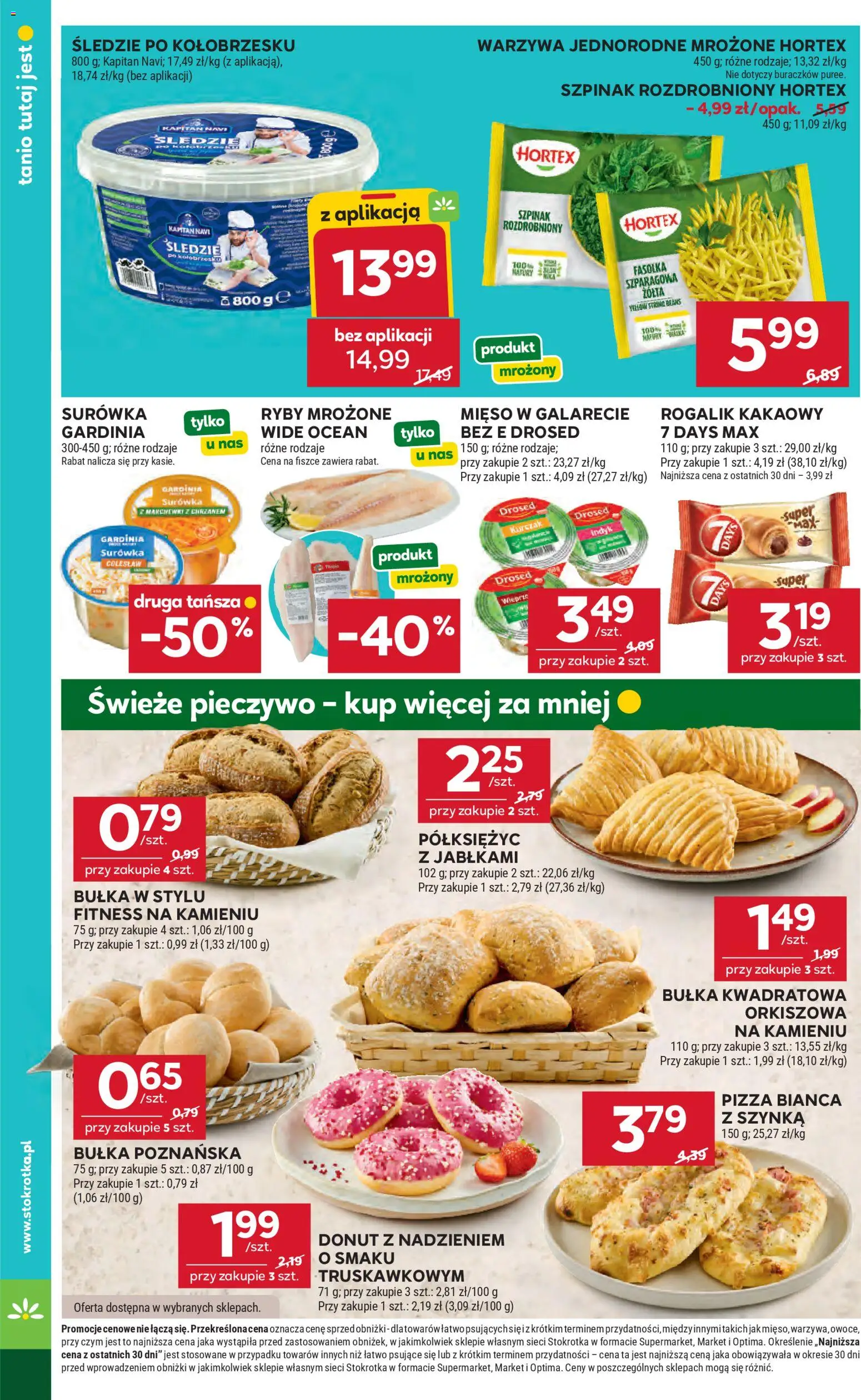 Stokrotka gazetka - Market od 23.04.2026 | Strona: 27 | Produkty: Szpinak, Bułka, Warzywa, Owoce