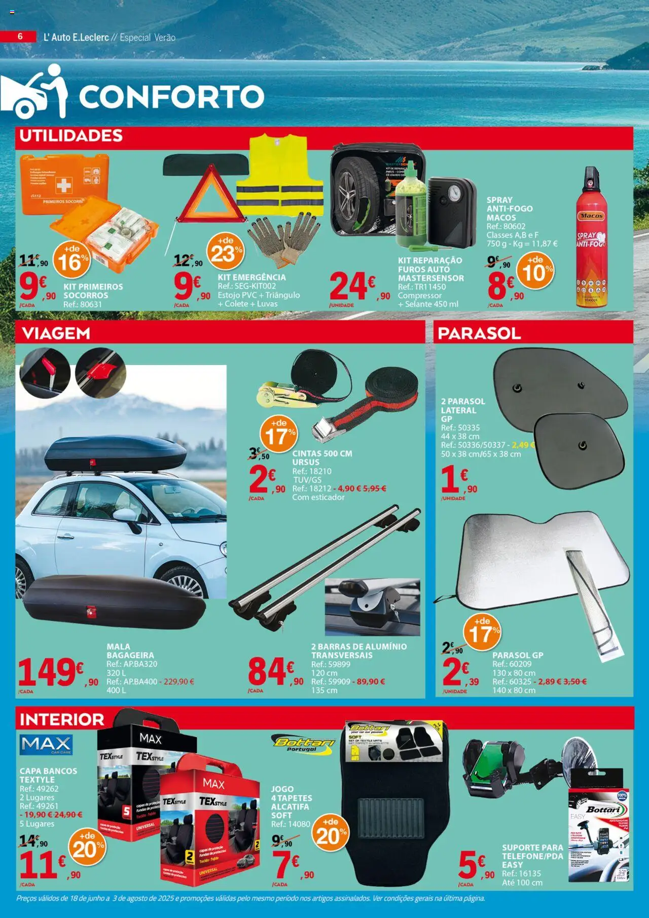 E.Leclerc - Folheto Auto │ válido de 18.06.2025 | Página: 6 | Produtos: Luvas, Compressor, Colete