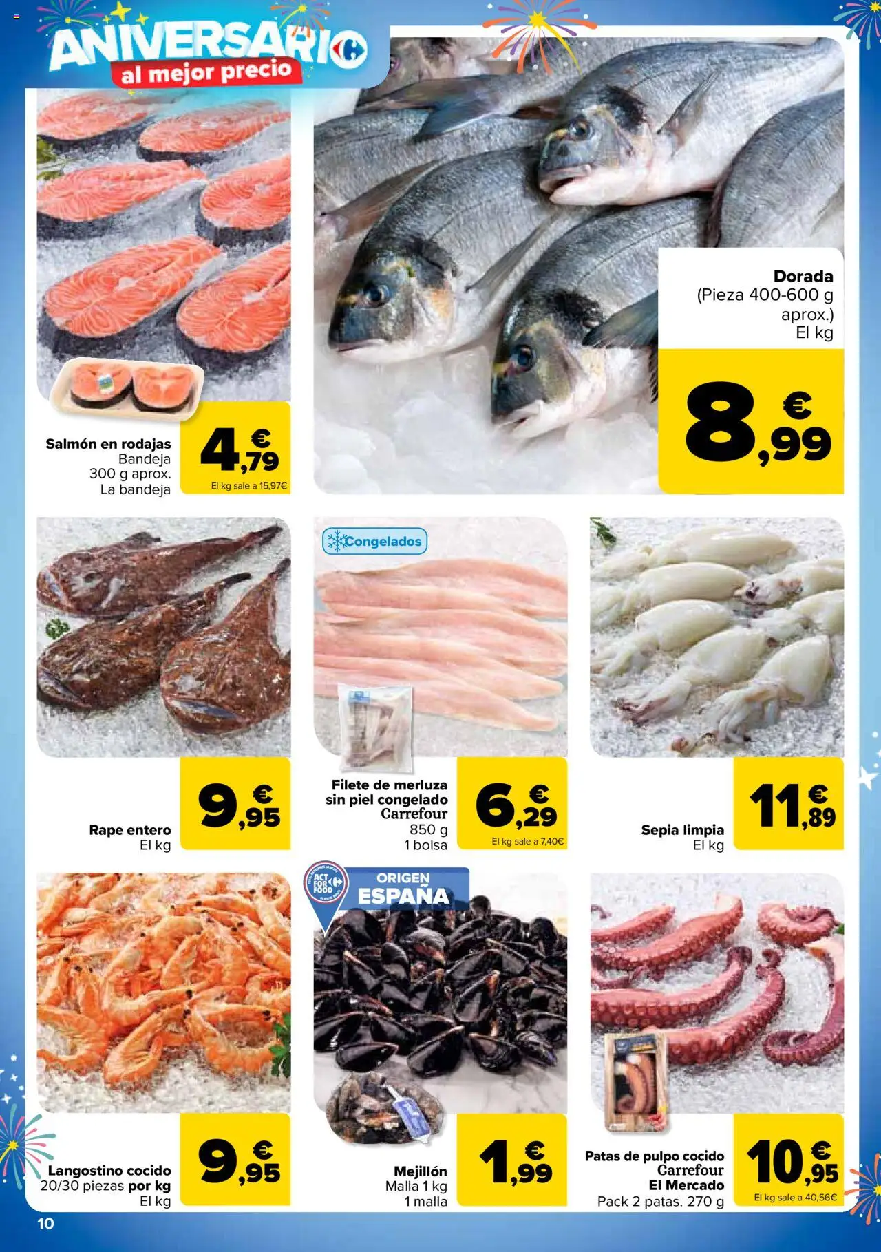 Carrefour folleto │ válido desde el 25.09.2025 | Página: 10 | Productos: Bolsa, Filete, Bandeja, Langostino