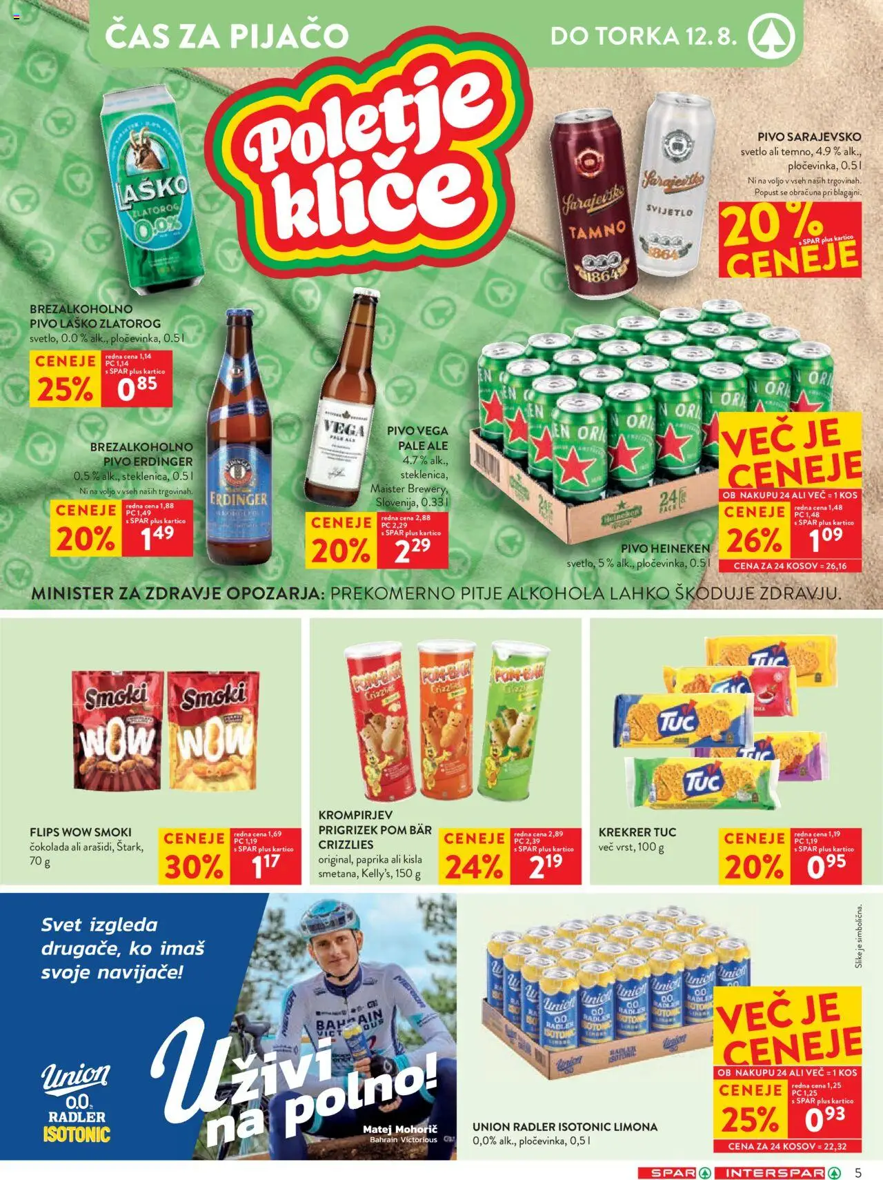 Spar katalog 32/25 │ velja od 06.08.2025 | Stran: 7 | Izdelki: Falafel, Paprika, Cokolada, Pivo