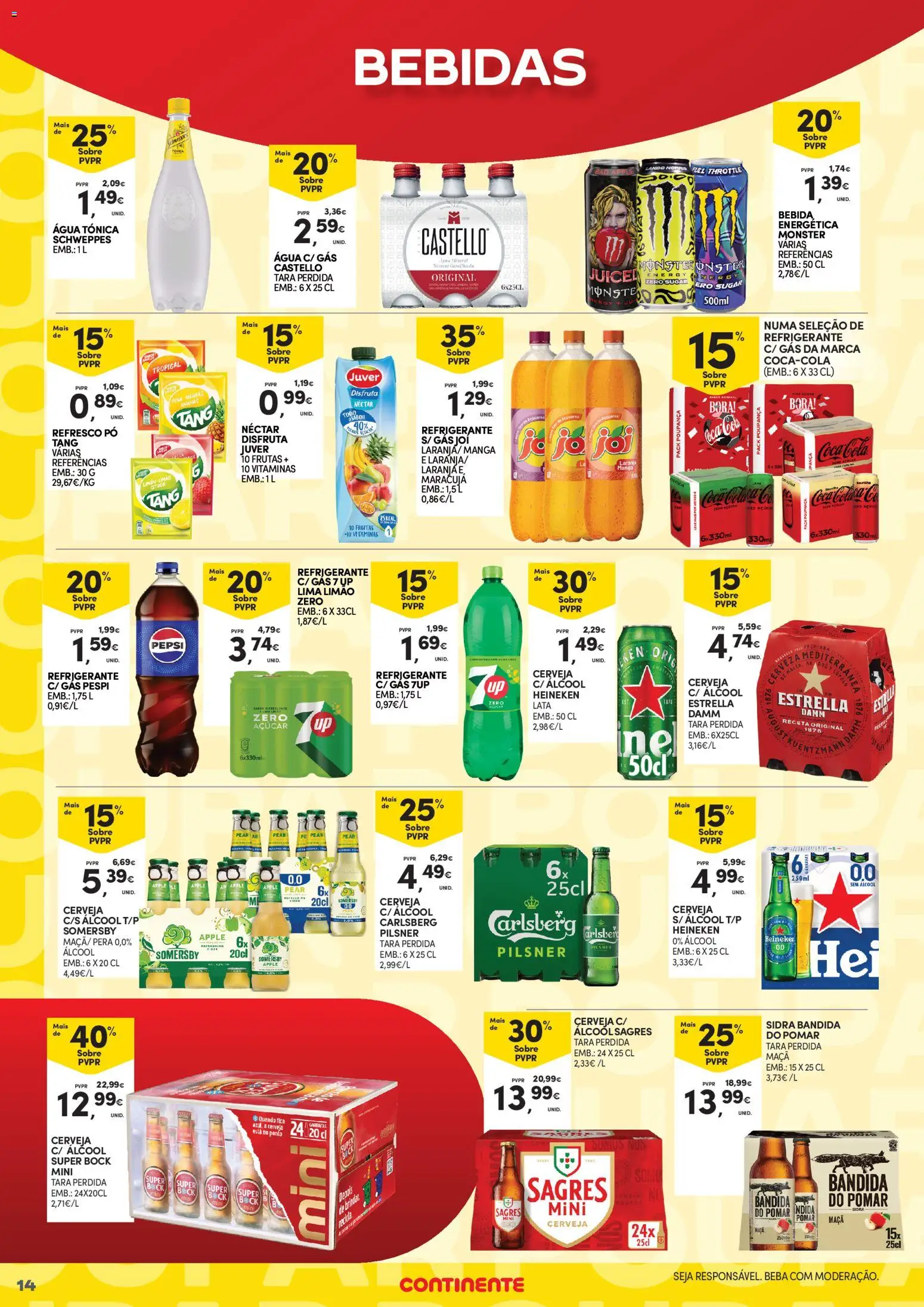 Continente - Açores Poupança para todos │ válido de 06.04.2026 | Página: 14 | Produtos: Pó, Maça, Açúcar, Bebida