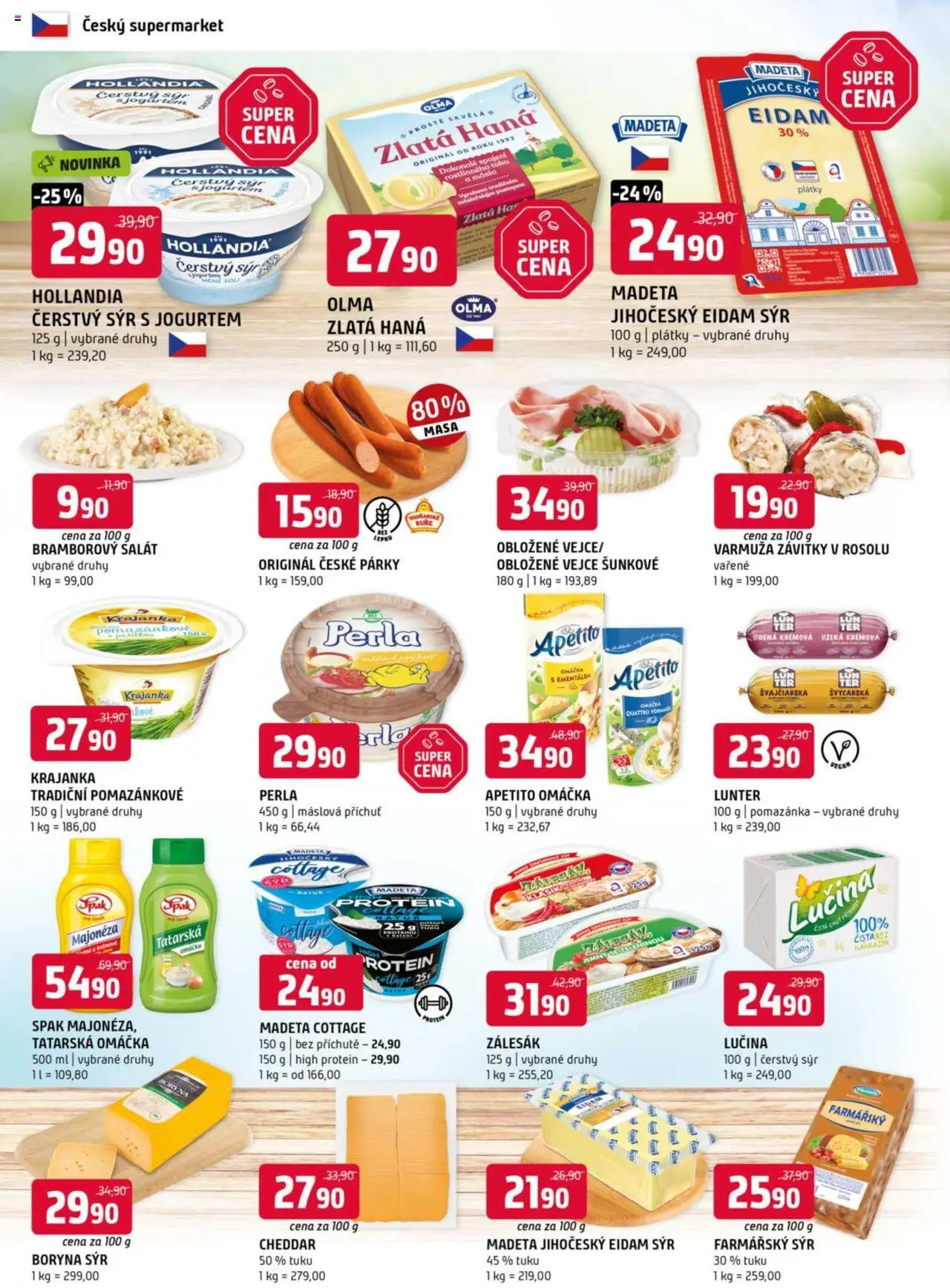 Terno leták od 18.06.2025 | Strana: 4 | Produkty: Bramborový salát, Sýr, Perla, Cottage