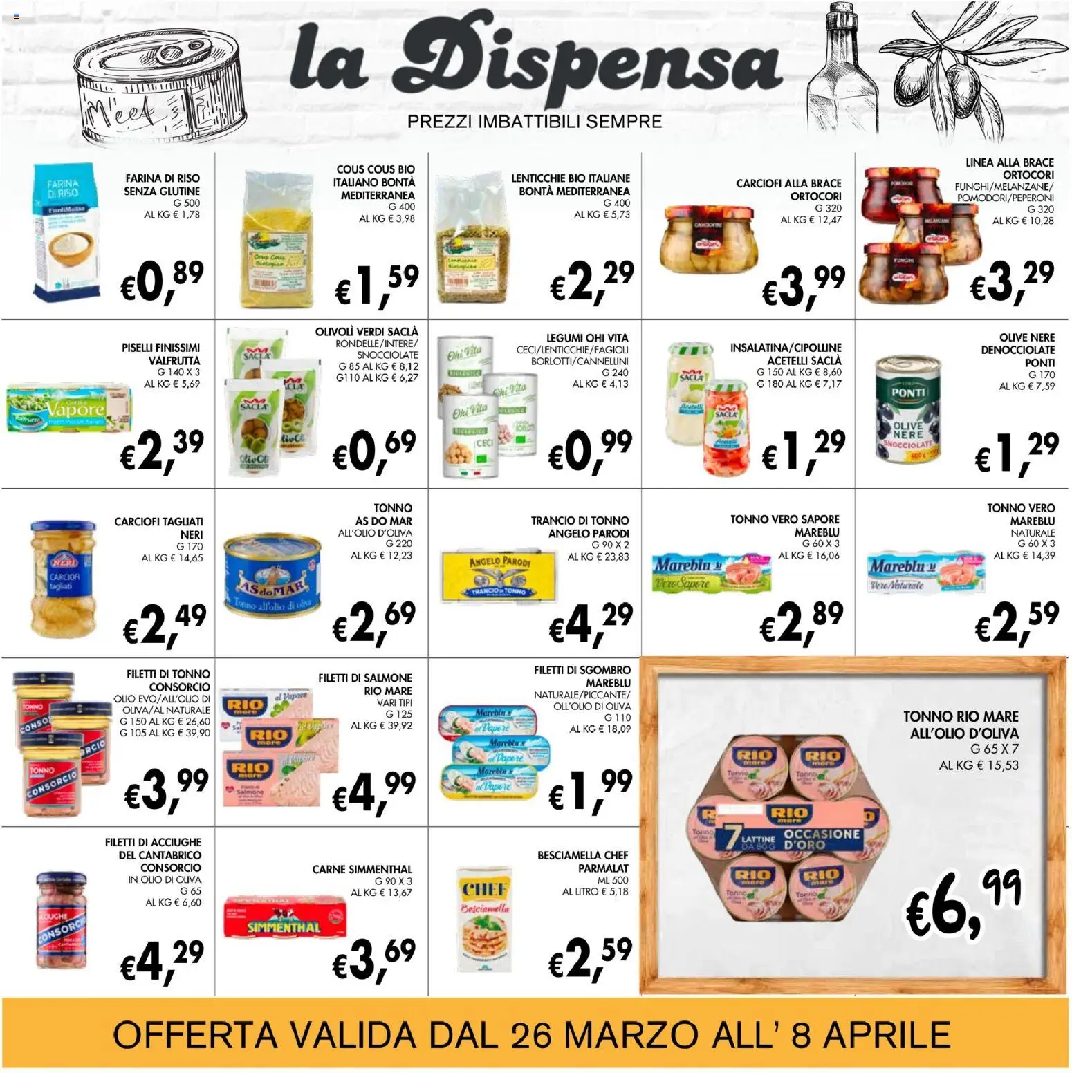 Volantino Coal del 26.03.2026 | Pagina: 13 | Prodotti: Salmone, Ceci, Tonno, Besciamella