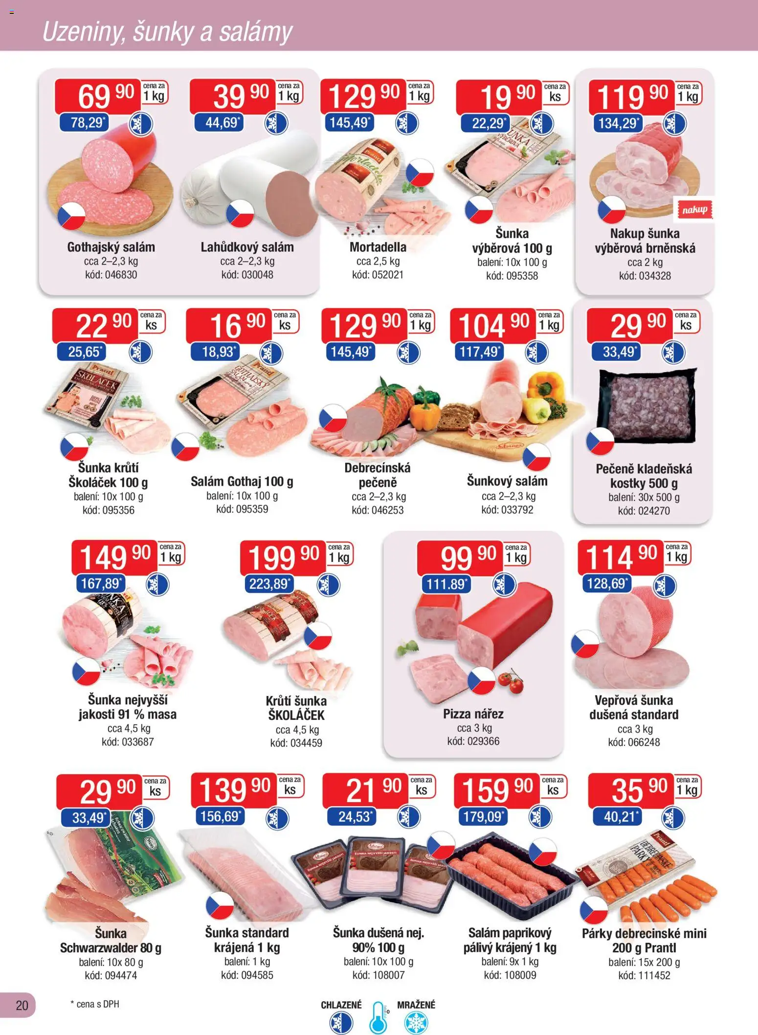 Astur & Qanto leták - Velkoobchod fresh 12/2025 od 01.12.2025 | Strana: 20 | Produkty: Párky, Šunkový salám, Gothajský salám, Kostky