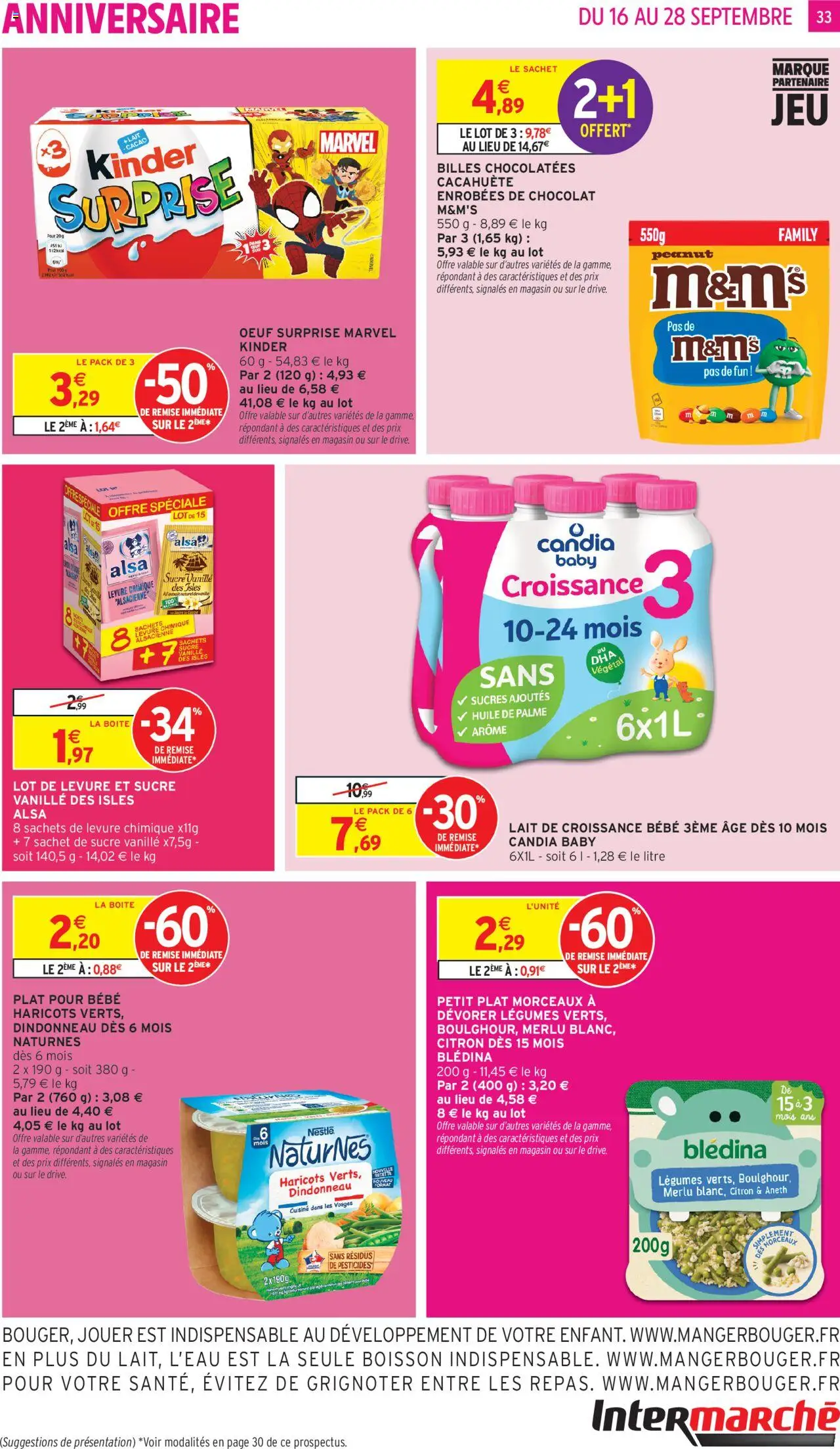  | Page: 33 | Produits: Cacahuète, Lait, Huile, Chocolat