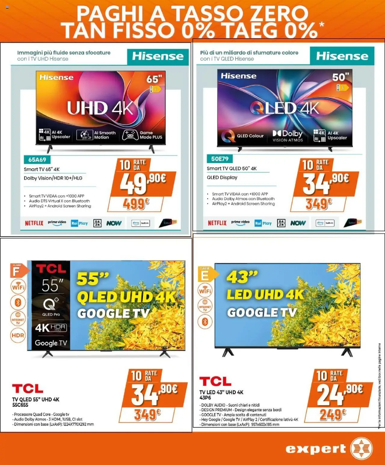Volantino Expert del 25.09.2025 | Pagina: 13 | Prodotti: smart TV, TV, Video, Audio