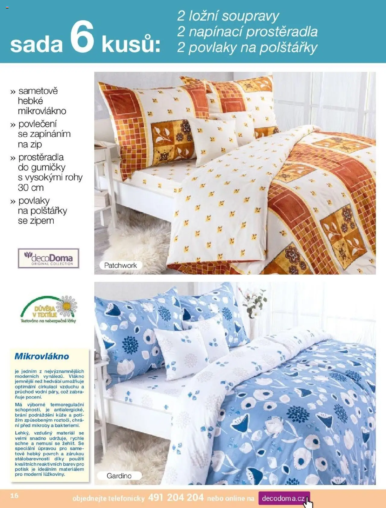 Decodoma katalog Vánoce 2025 od 09.10.2025 | Strana: 16 | Produkty: Polštářky, Prostěradla, Povlečení