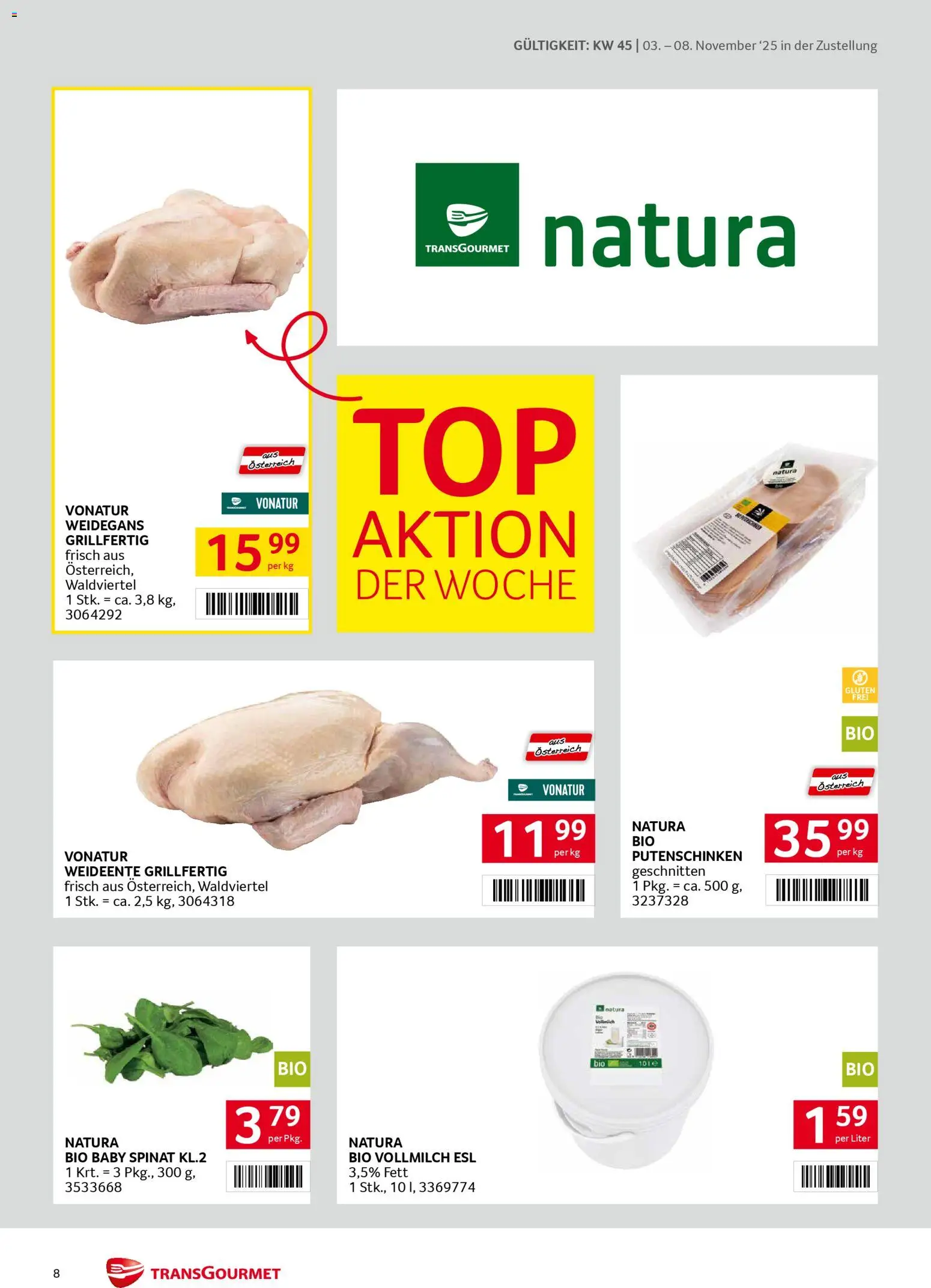 Transgourmet Zustellaktion gültig ab 03.11.2025 | Seite: 8